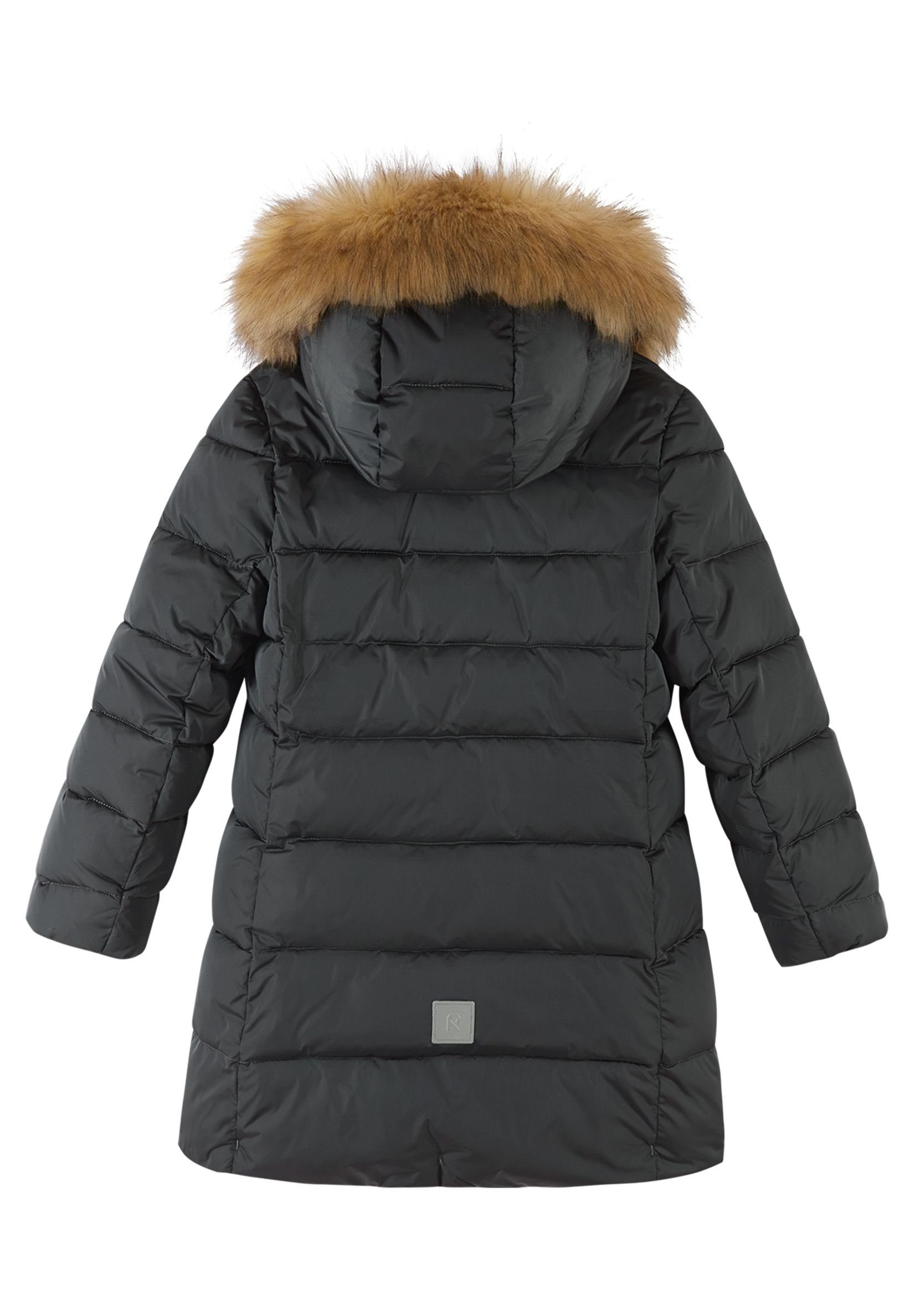 reima Winterjacke Lunta Durchgängiger Dark grey Zweiwege-Reißverschluss