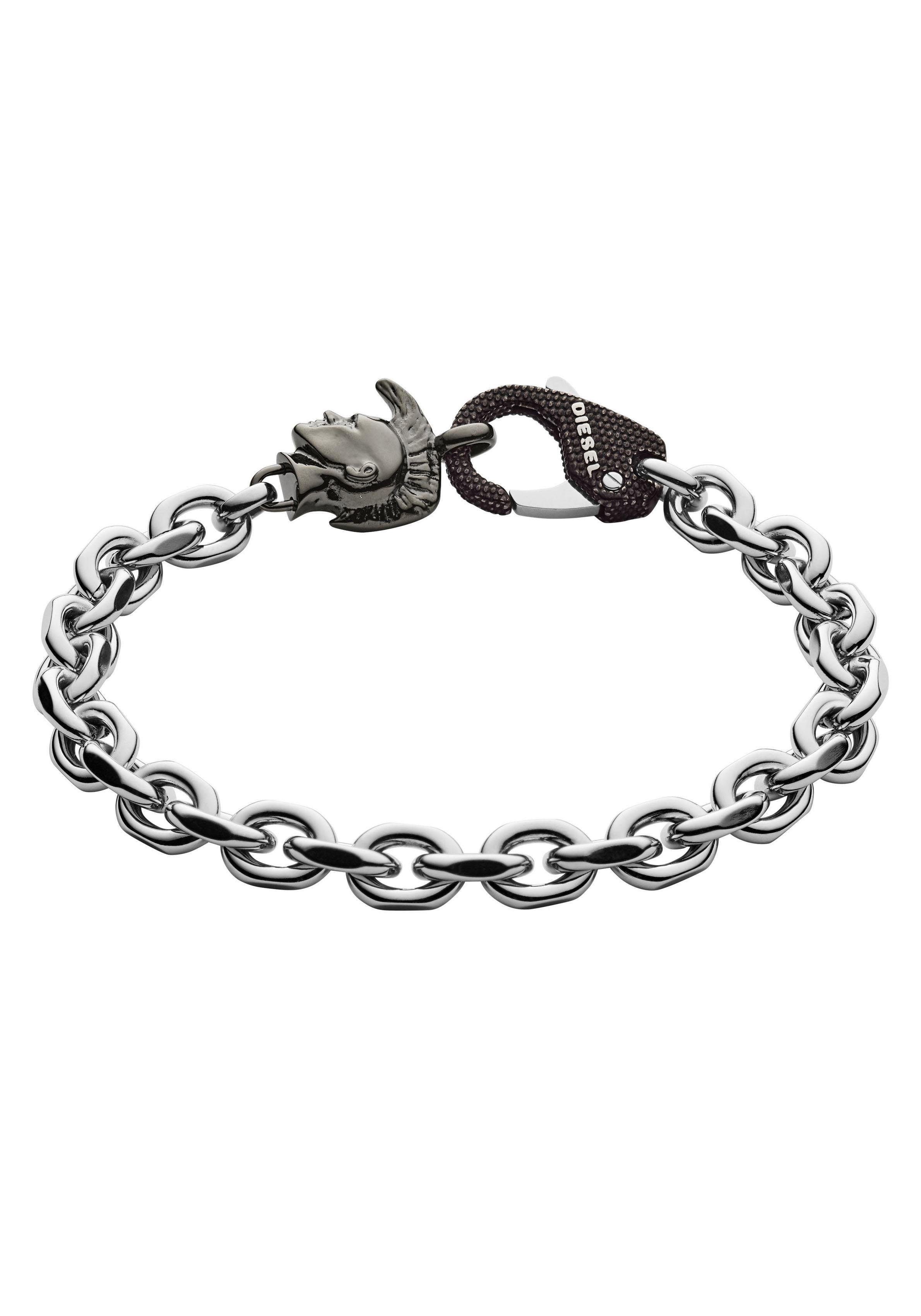 Diesel Armband Schmuck Edelstahl Armschmuck Ankerkette STEEL, zu Hoodie, Shirt, Jeans, Sneaker, Underwear, Parfüm - Geschenk!