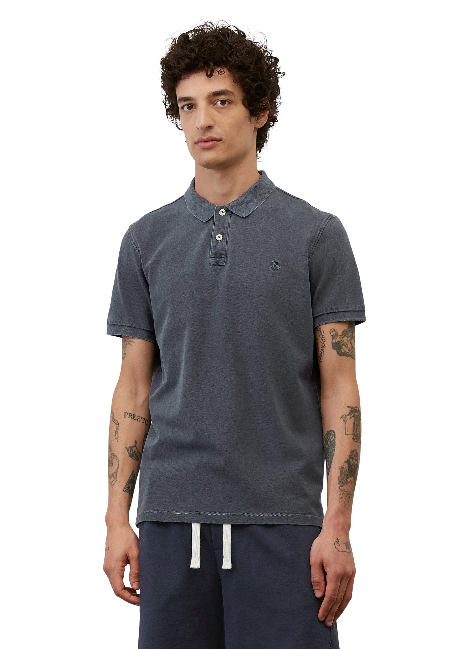 Marc O'Polo Poloshirt mit dezenter Logostickerei günstig online kaufen