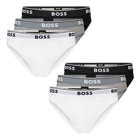 BOSS Slip Cotton Stretch (6-St) mit umlaufend eingewebtem Markenschriftzug