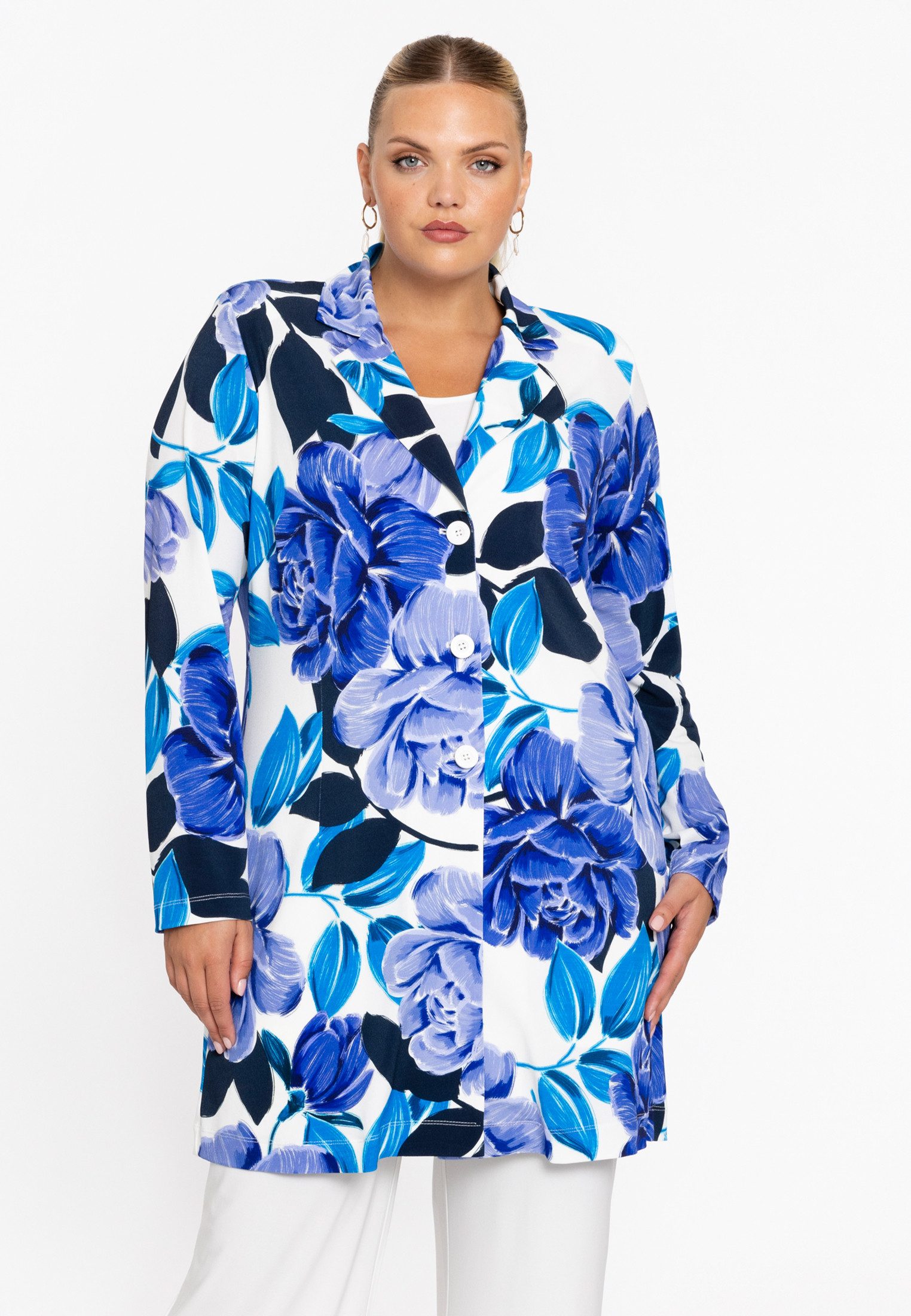 Jackenblazer Damen Blazer mit Druck