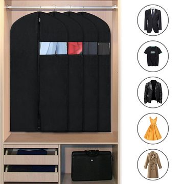CALIYO Kleidersack 3-Tlg Kleidersack für die Aufbewahrung, 60x100/60x120 cm Atmungsaktive Kleidersäcke lang für Mäntel und Abendkleider
