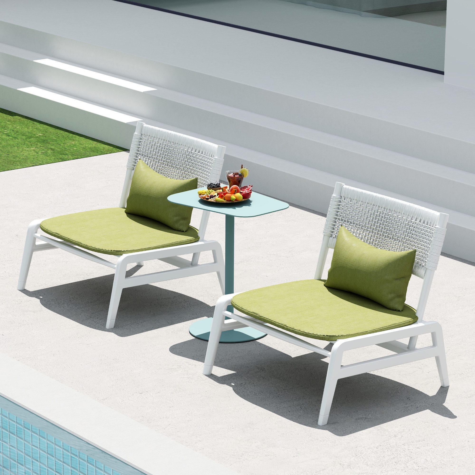 FLEXISPOT Ablagetisch Beistelltisch aus Stahl – Stabil & Farbvielfalt, Gartentisch (für Wohnzimmer, Bett, Balkon oder Garten, – Als Sofatisch, Nachttisch oder O – Bild 4 von 5