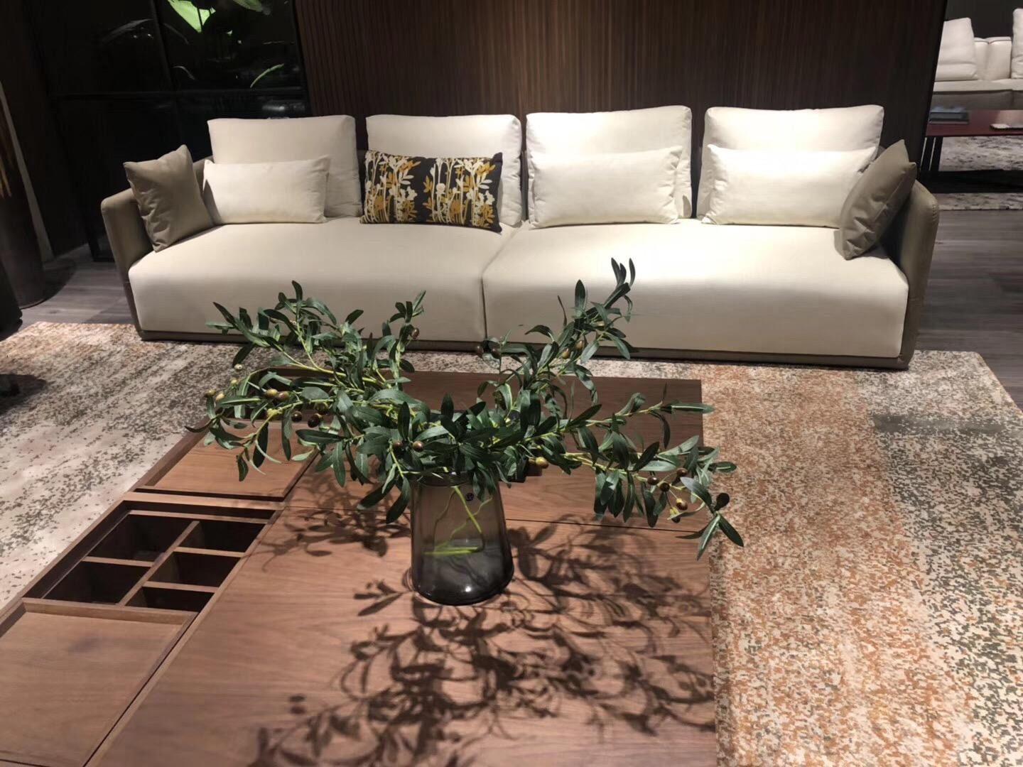 Xlmoebel Big-Sofa Neues Luxus Designer-Sofa aus Stoff für 4 Personen, 1 Teile, Hergestellt in Europa