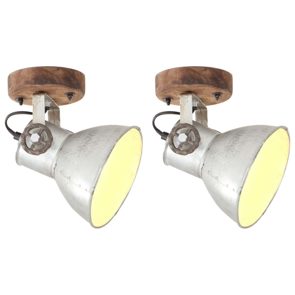 vidaXL Deckenleuchte Wand-/Deckenlampen Industriestil 2 Stk. günstig online kaufen
