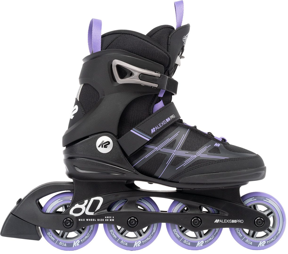 K2 Inlineskates K2 ALEXIS 80 PRO Inline Skate black/lavender