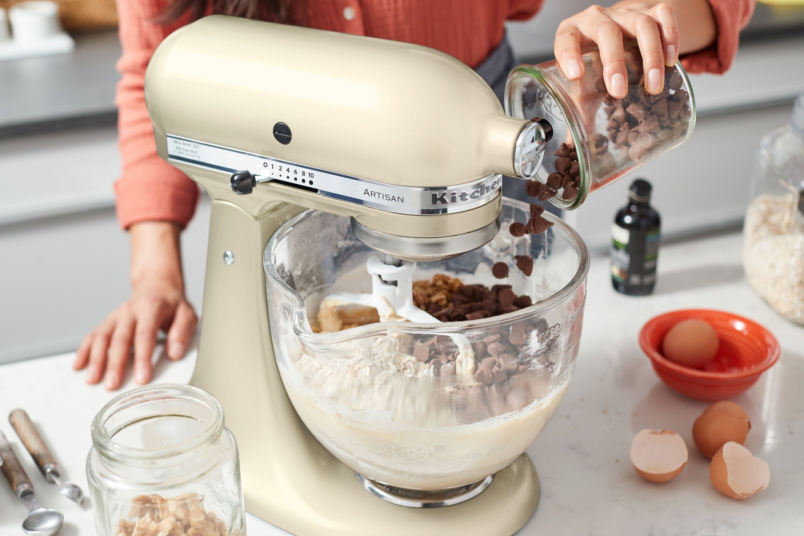 KitchenAid Küchenmaschine KitchenAid 4,8 L 5KSM175 Artisan Glasset mit Glasschüssel