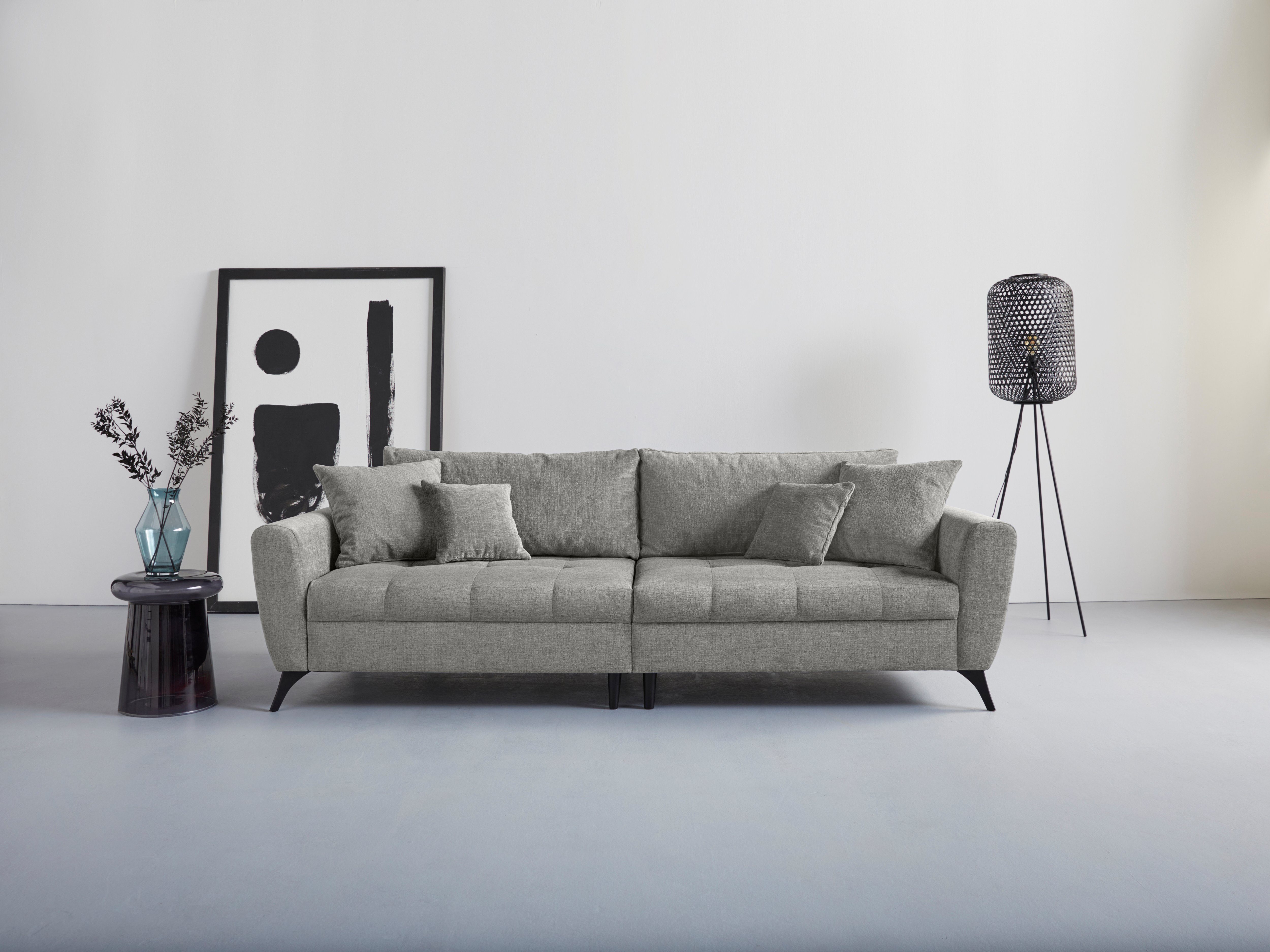 INOSIGN Big-Sofa Lörby Luxus, Belastbarkeit bis 140kg pro Sitzplatz, auch  mit Aqua clean-Bezug