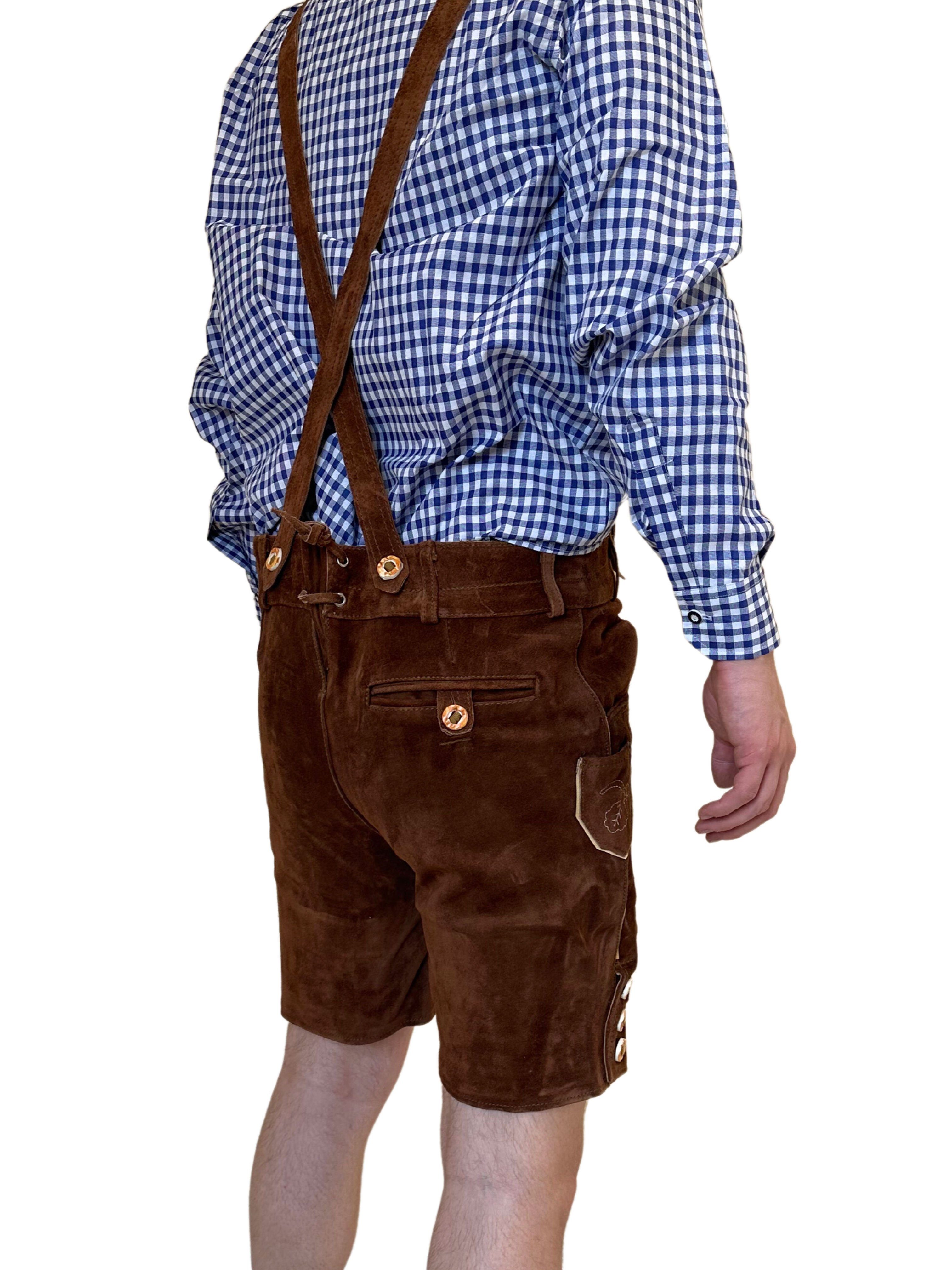 Dretaild Trachtenlederhose Herren Lederhose Tracht Kurz günstig online kaufen