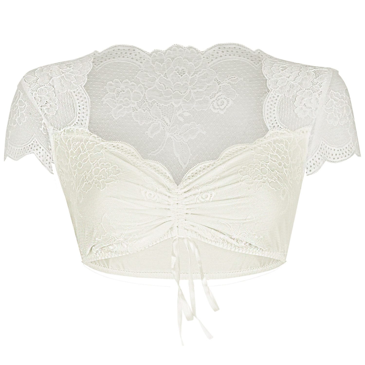 Nina Von C. Dirndlbluse Spitzen Bluse günstig online kaufen
