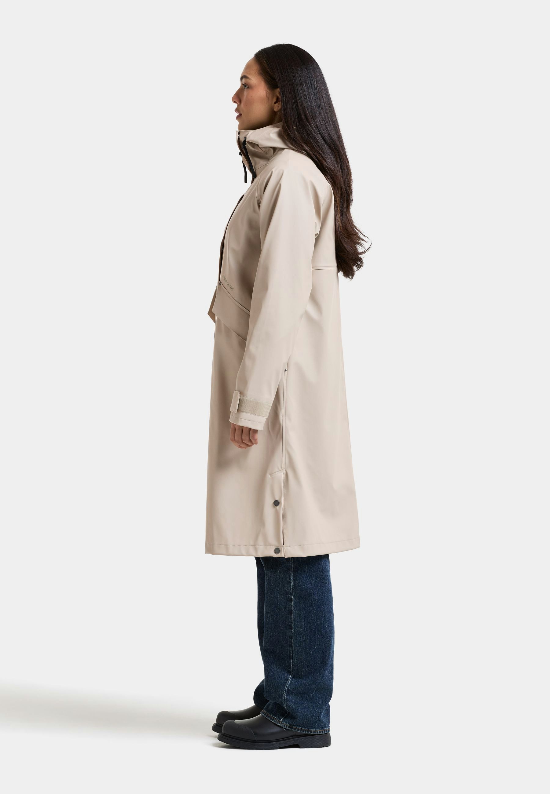 Didriksons Regenmantel Melinda Parka mit Kapuze mit Taschen