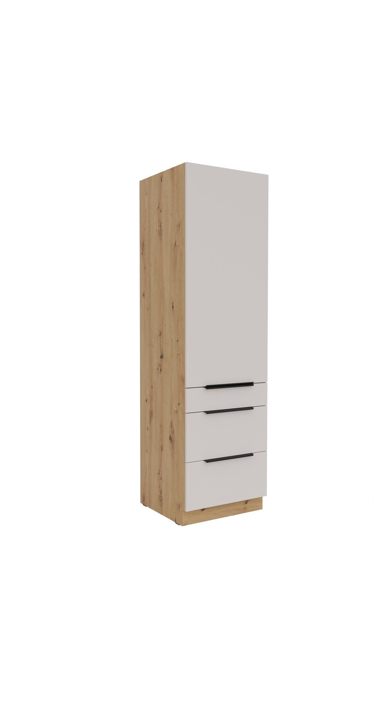 Küchen-Preisbombe Hochschrank 60 cm Küche SOLANO Kaschmir beige Küchenzeile Küchenblock Einbauküche