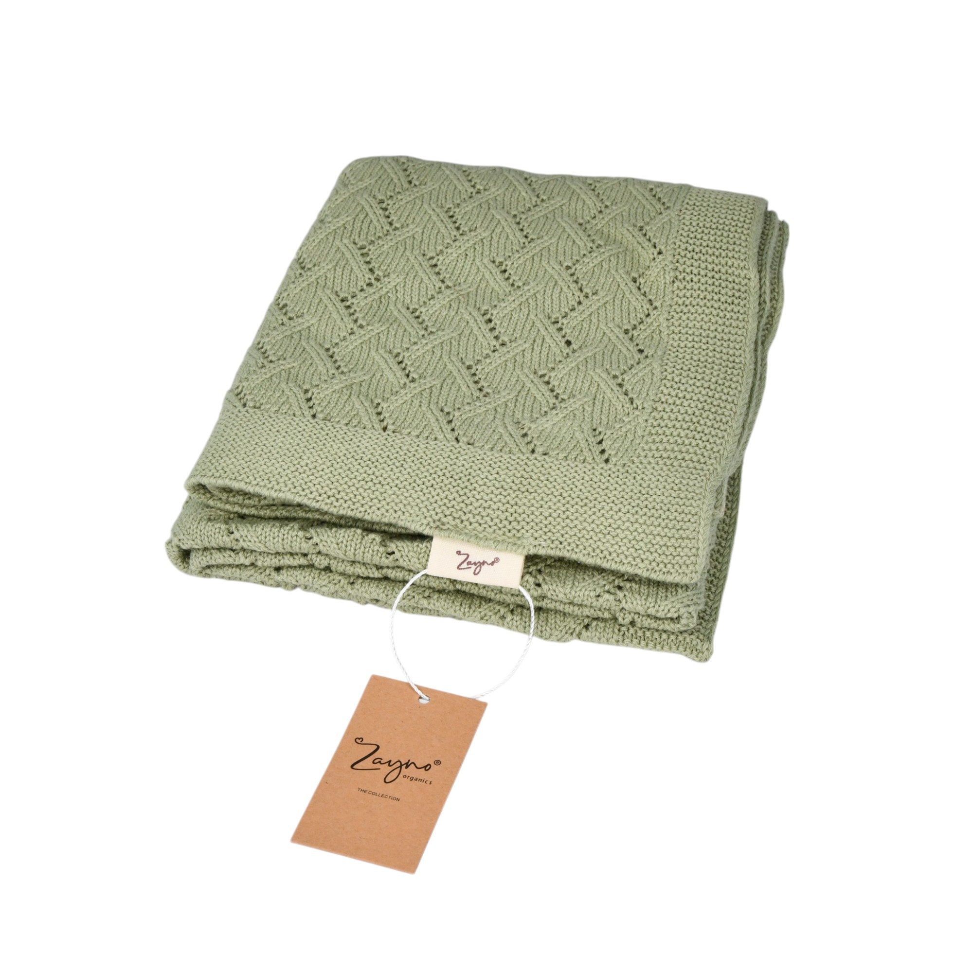 Babydecke 70x90 cm Dunkle Olive aus günstig online kaufen