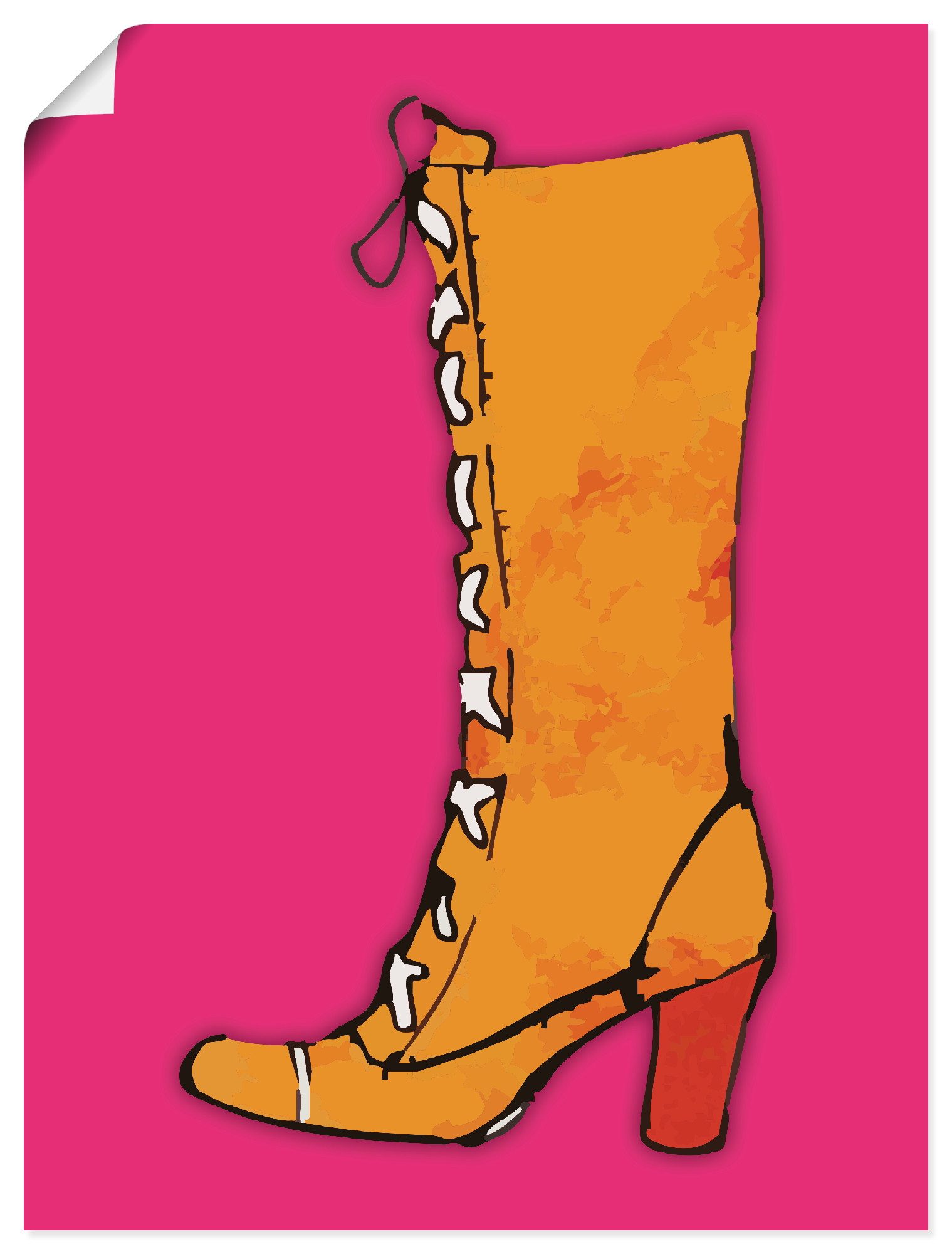Artland Wandbild Stiefel, Fashion (1 St), als Alubild, Leinwandbild, Poster, Wandaufkleber in verschied. Größen