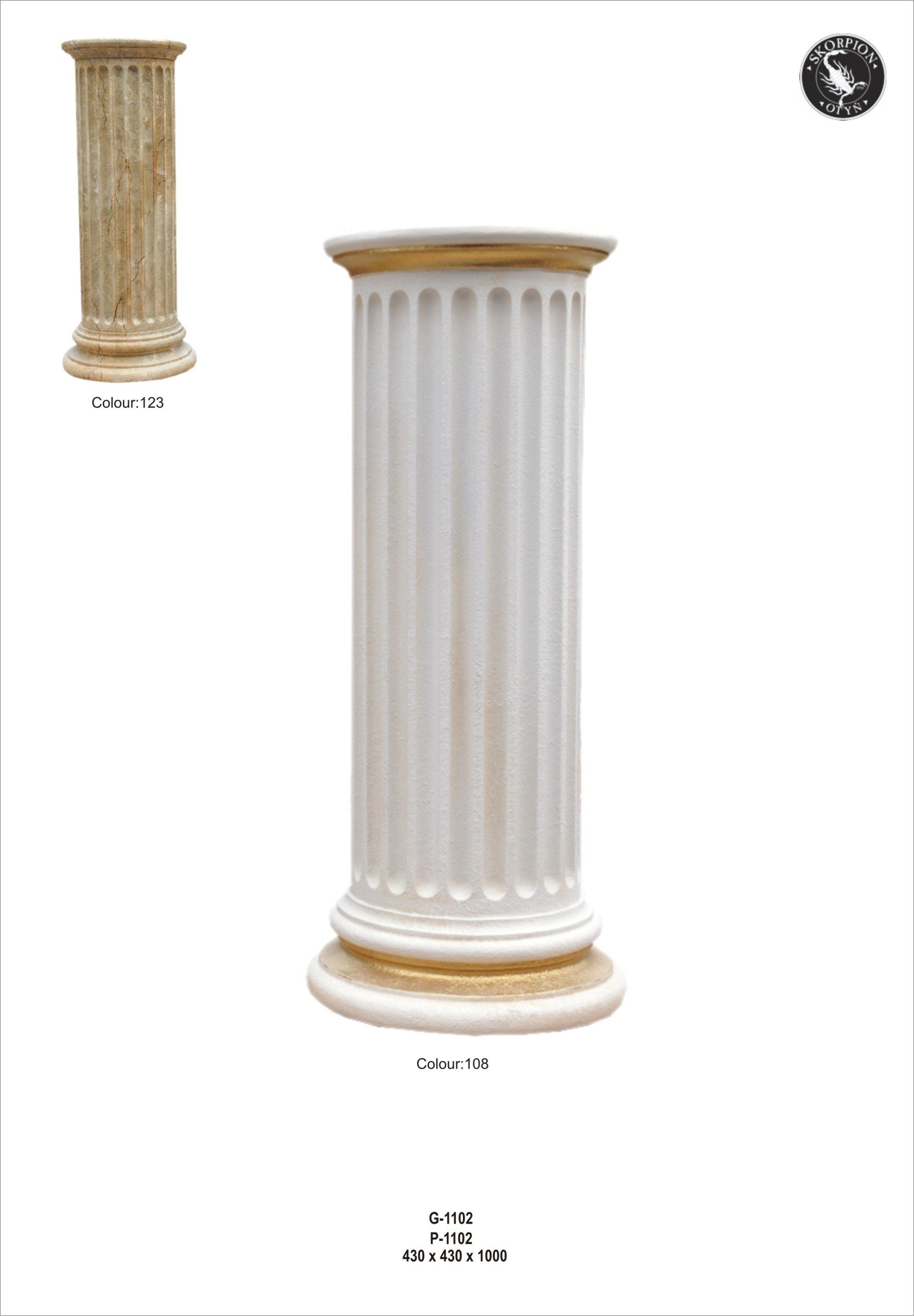 Säulen römische Skulptur Dekoration Marmor Ständer Skulptur, Figur JVmoebel Neu PG1102