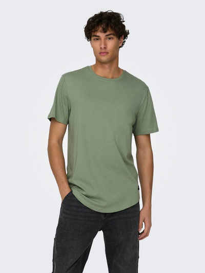 ONLY & SONS Rundhalsshirt ONSMATT LONGY SS TEE NOOS