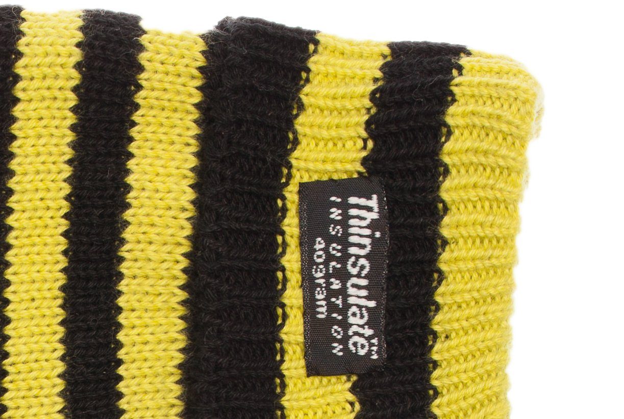 schwarz-gelb Herren-2805 Strickhandschuhe EEM