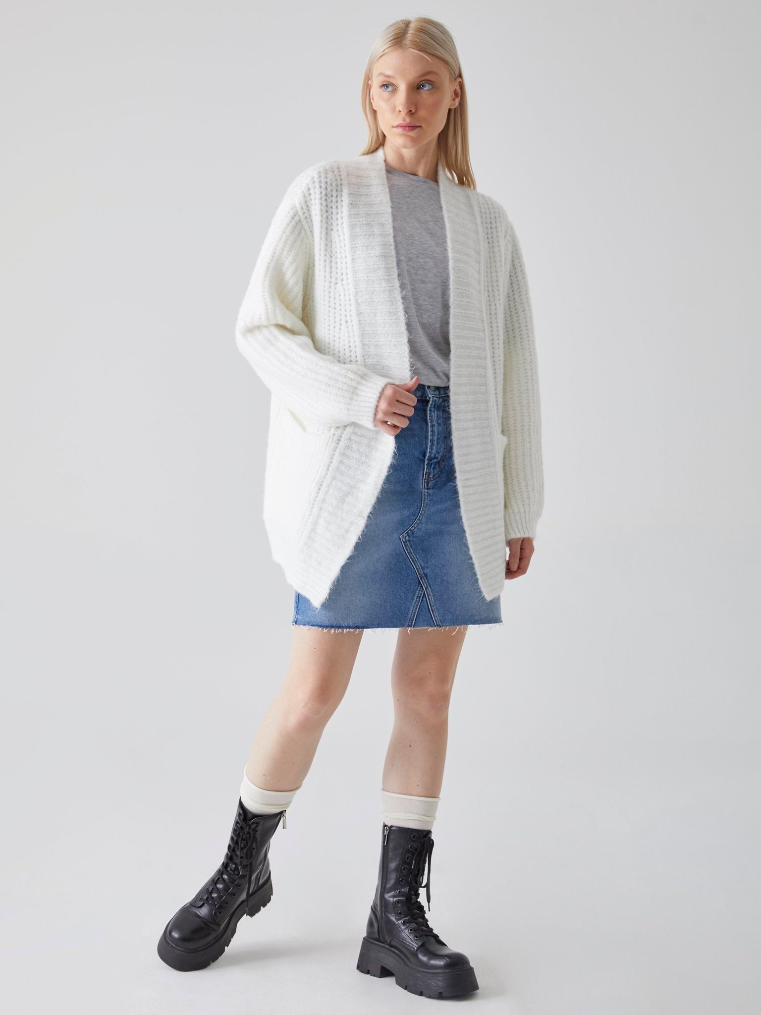 LTB Cardigan LTB Nohede Cardigans White Off