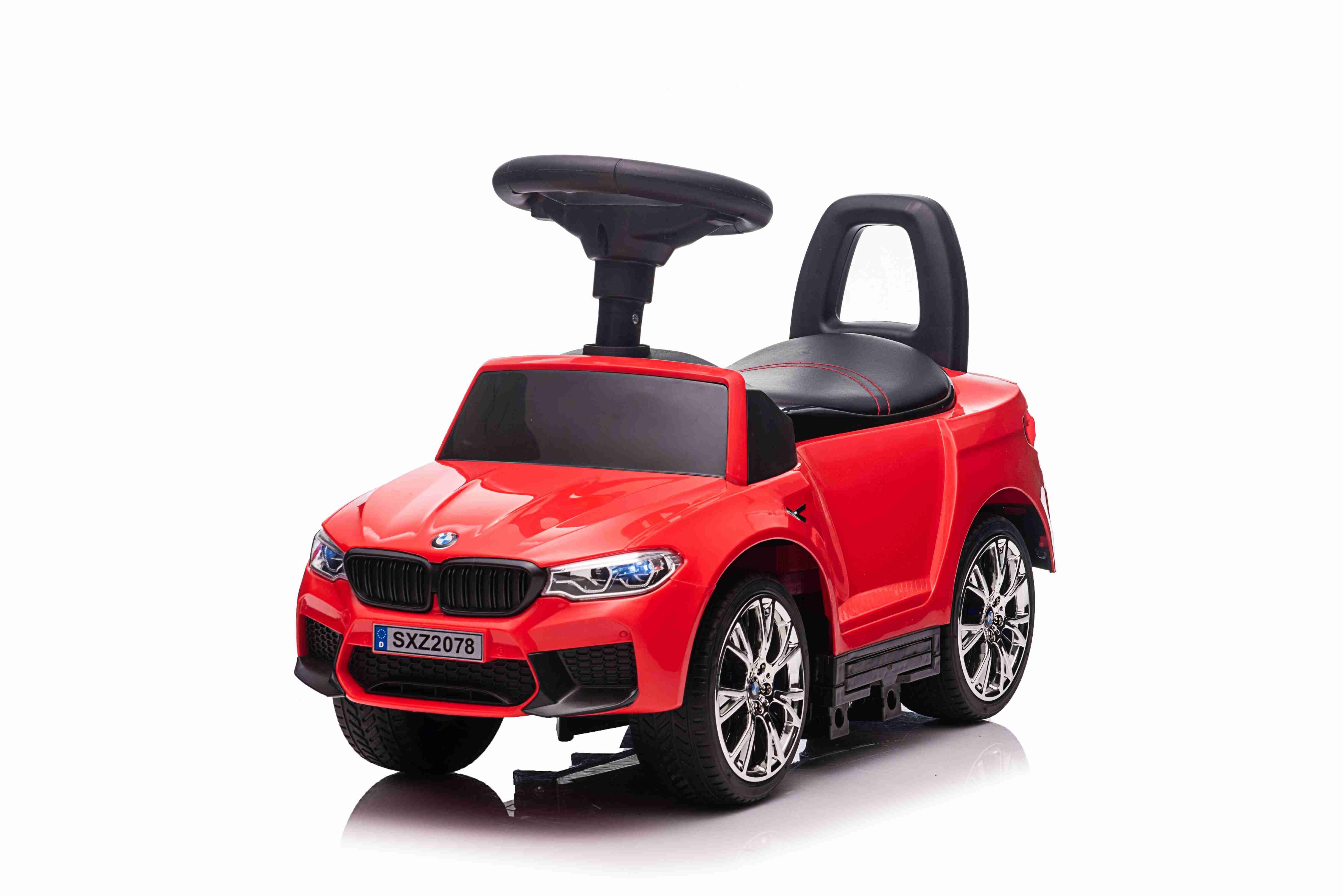 BoGi Rutscher BMW M5 Rutschauto Kinderauto Bobby Car Rutscher Rückenlehne Ledersitz