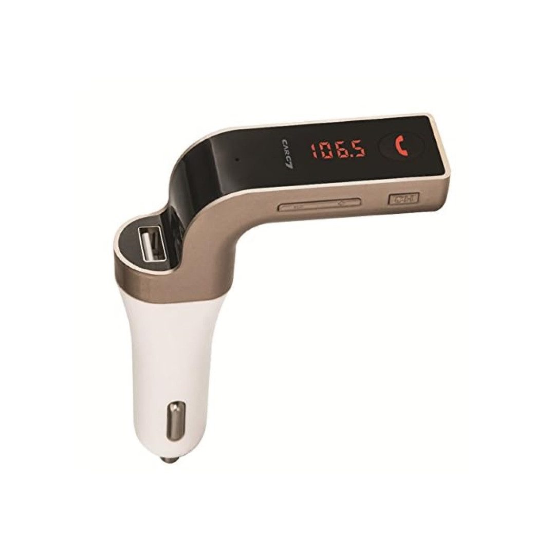 LA CUTE Bluetooth FM Transmitter mit Geräuschunterdrückung KFZ-Transmitter Standard-USB zu Zigarettenanzünder, Funktioniert mit allen gängigen Smartphones