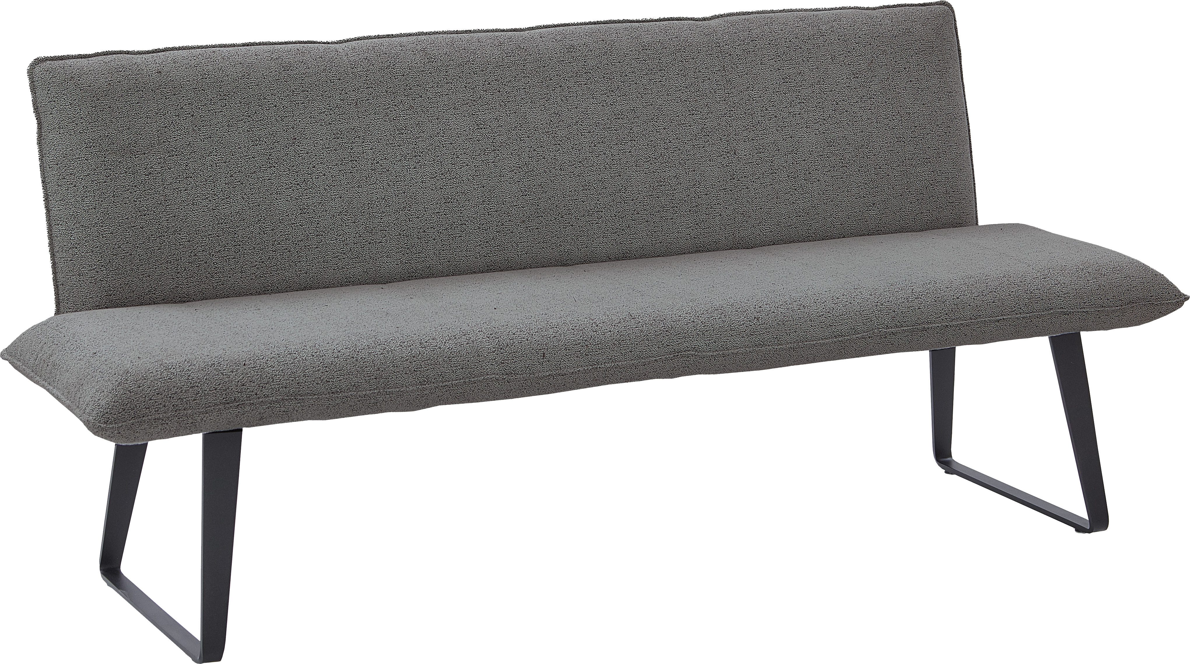 NIEHOFF SITZMÖBEL Polsterbank Solo, mit Micro-Federkern, Bouclé, Gestell Kufe, verschiedene Maße, Sh 49cm