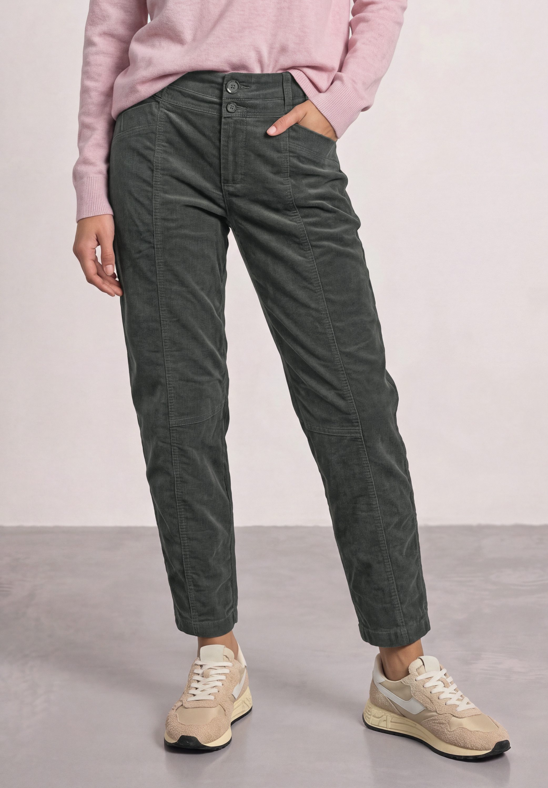 STREET ONE Cordhose mit Elastikbund