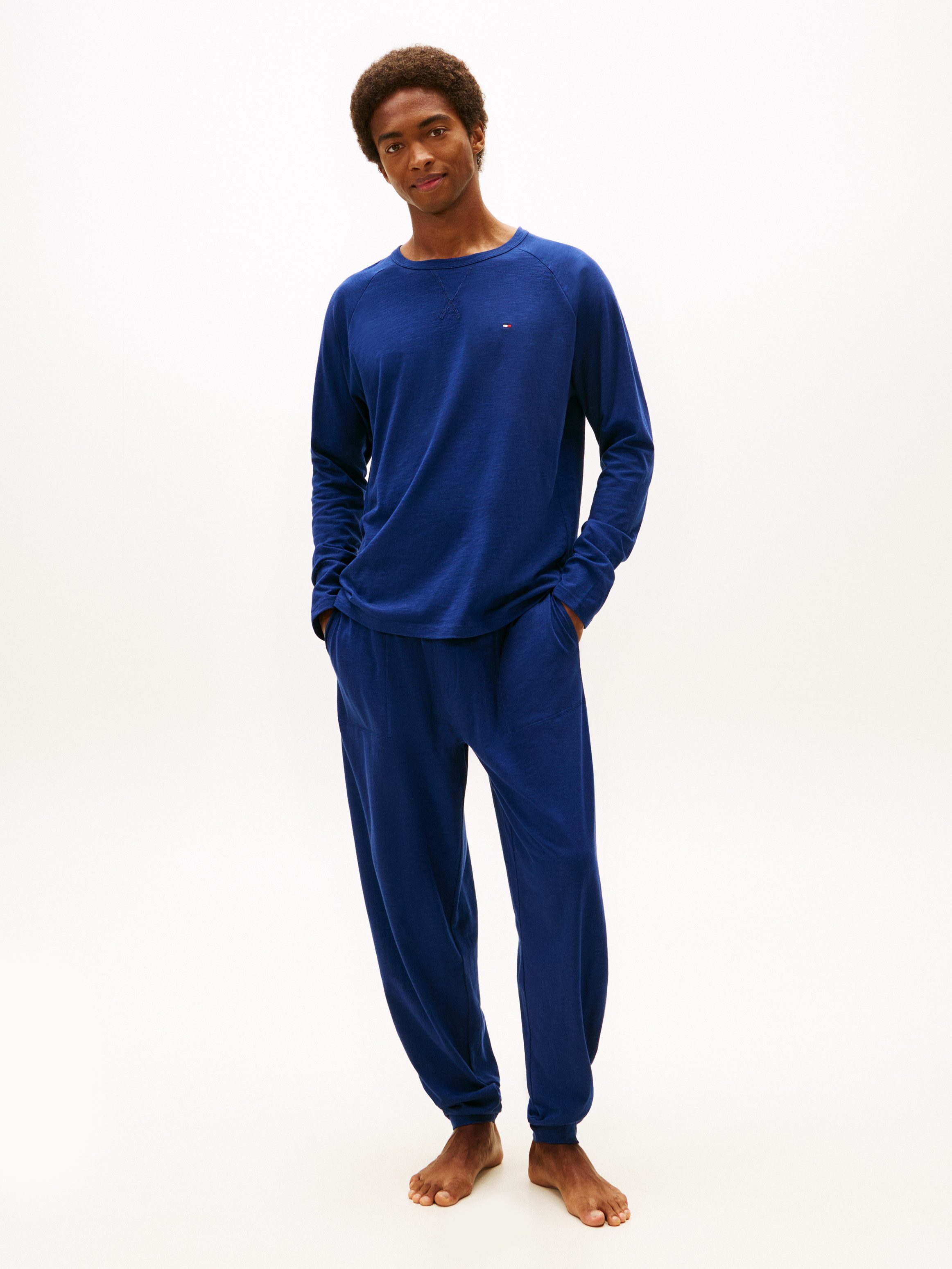 Tommy Hilfiger Underwear Schlafanzug JERSEY PYJAMA SET CUFFED Bündchen am B günstig online kaufen