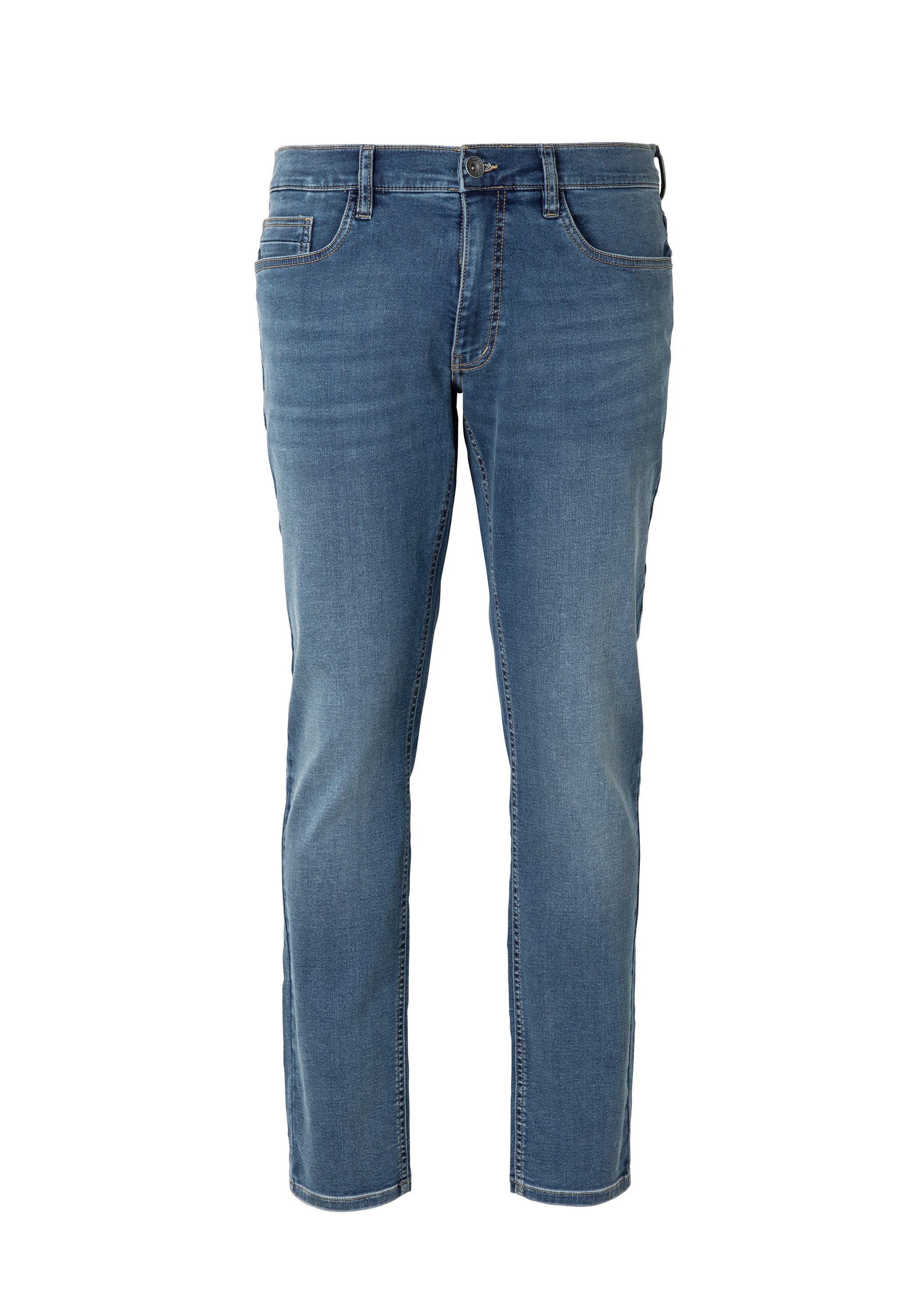 HERO by John Medoox 5-Pocket-Jeans Portland Denim Slim Straight Stretch Jeans Straight Fit Casual Clean Wash Denim Jeans für Herren