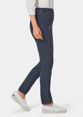 GOLDNER Bequeme Jeans Super elastische Jeans Louisa mit figurstreckenden Nähten