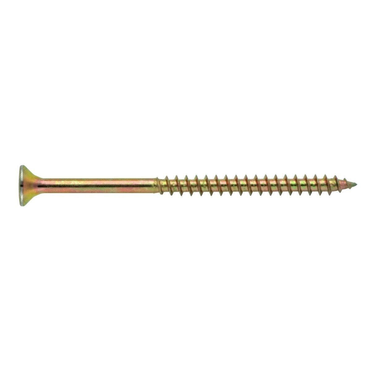 ARLI Spanplattenschraube 100x Spanplattenschraube 4 x 45 mm Torx Senkkopf Teilgewinde, (Set, 100 St., Spanplattenschraube), Schrauben-Ausführung: Seko, Schaft, gelb passiviert I