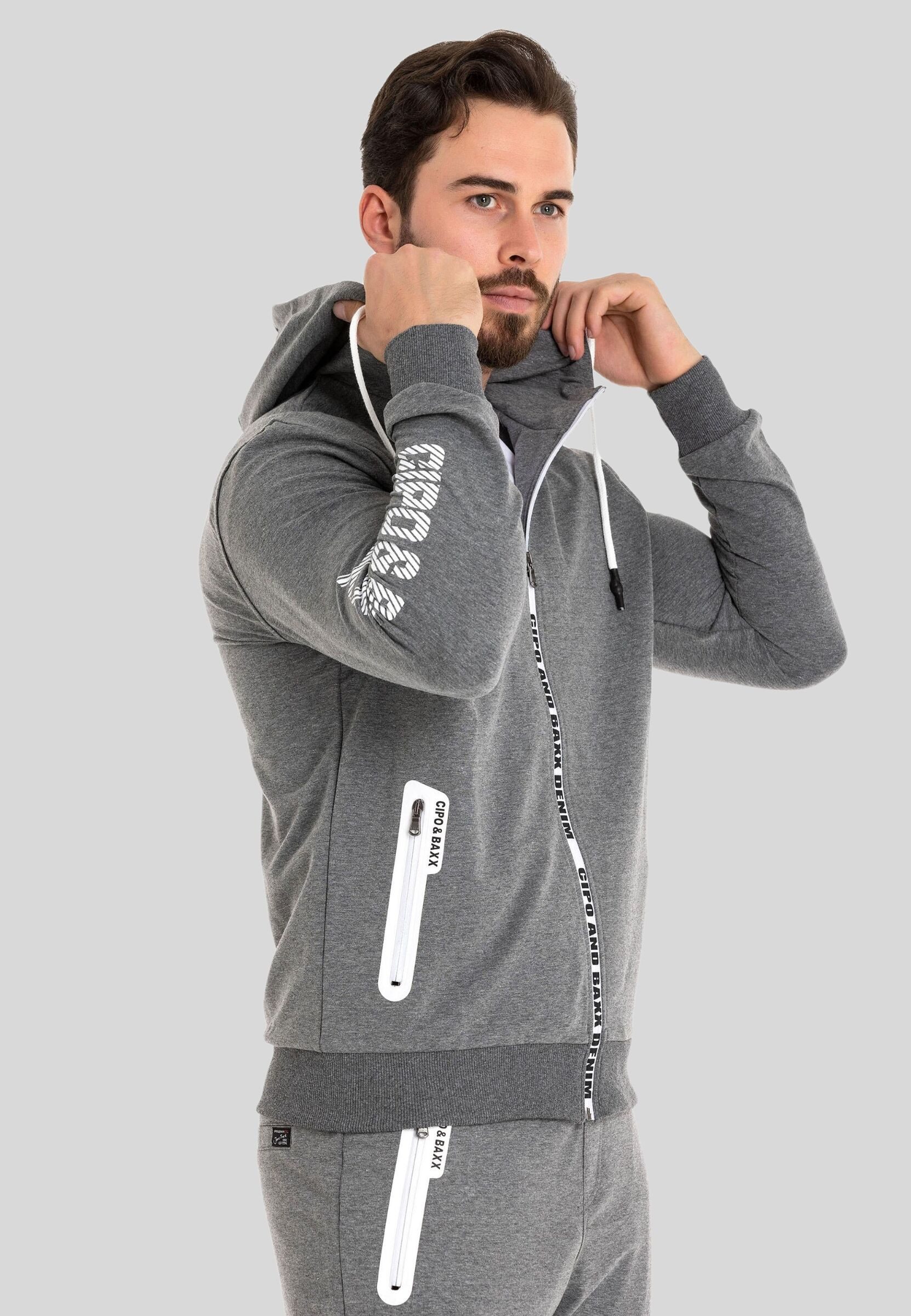 Cipo & Baxx Trainingsanzug HOMEWEAR (2-tlg), mit Allover-Musterung
