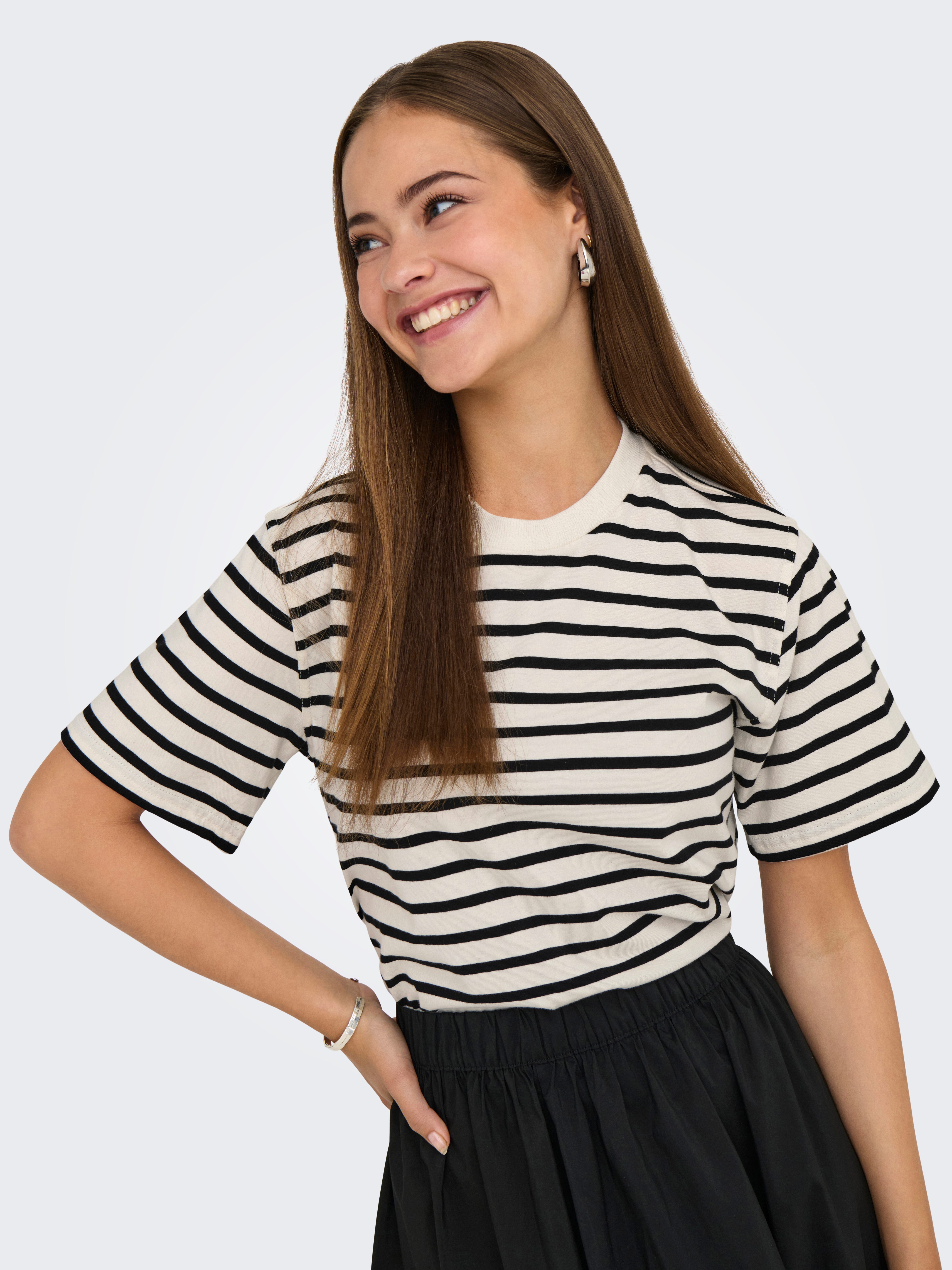 ONLY Kurzarmshirt ONLLIVINA S/S STRIPE TEE JRS NOOS günstig online kaufen