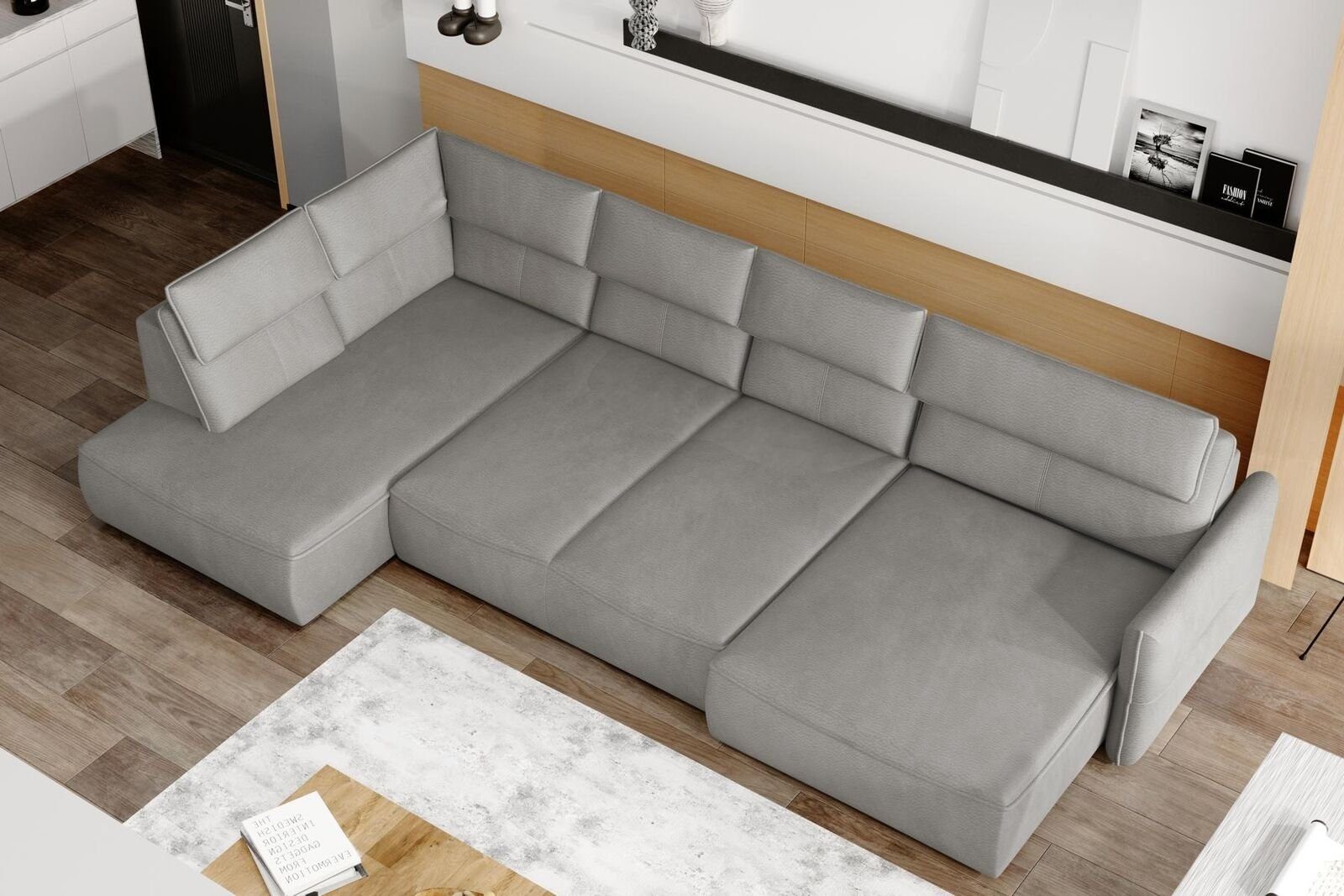 Sofa Leder JVmoebel Couch Polster Garnitur Ecksofa, Wohn Sitz Design Luxus Eck