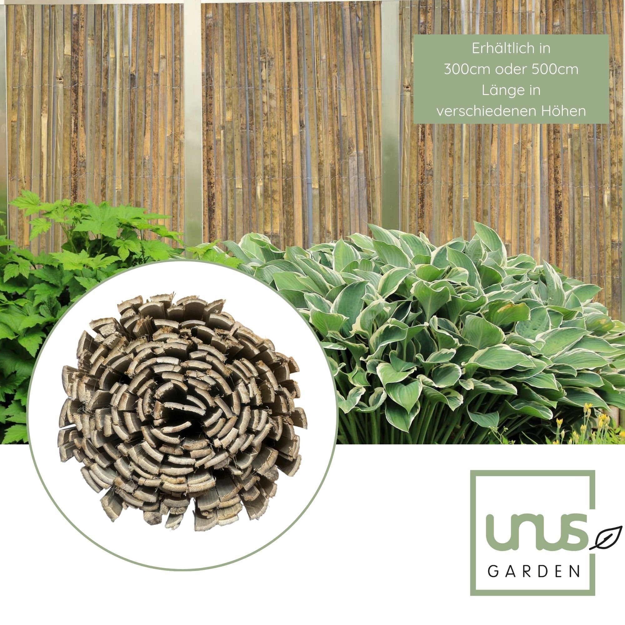 UNUS GARDEN Balkonsichtschutz Sichtschutzmatte flach (100x300cm günstig online kaufen
