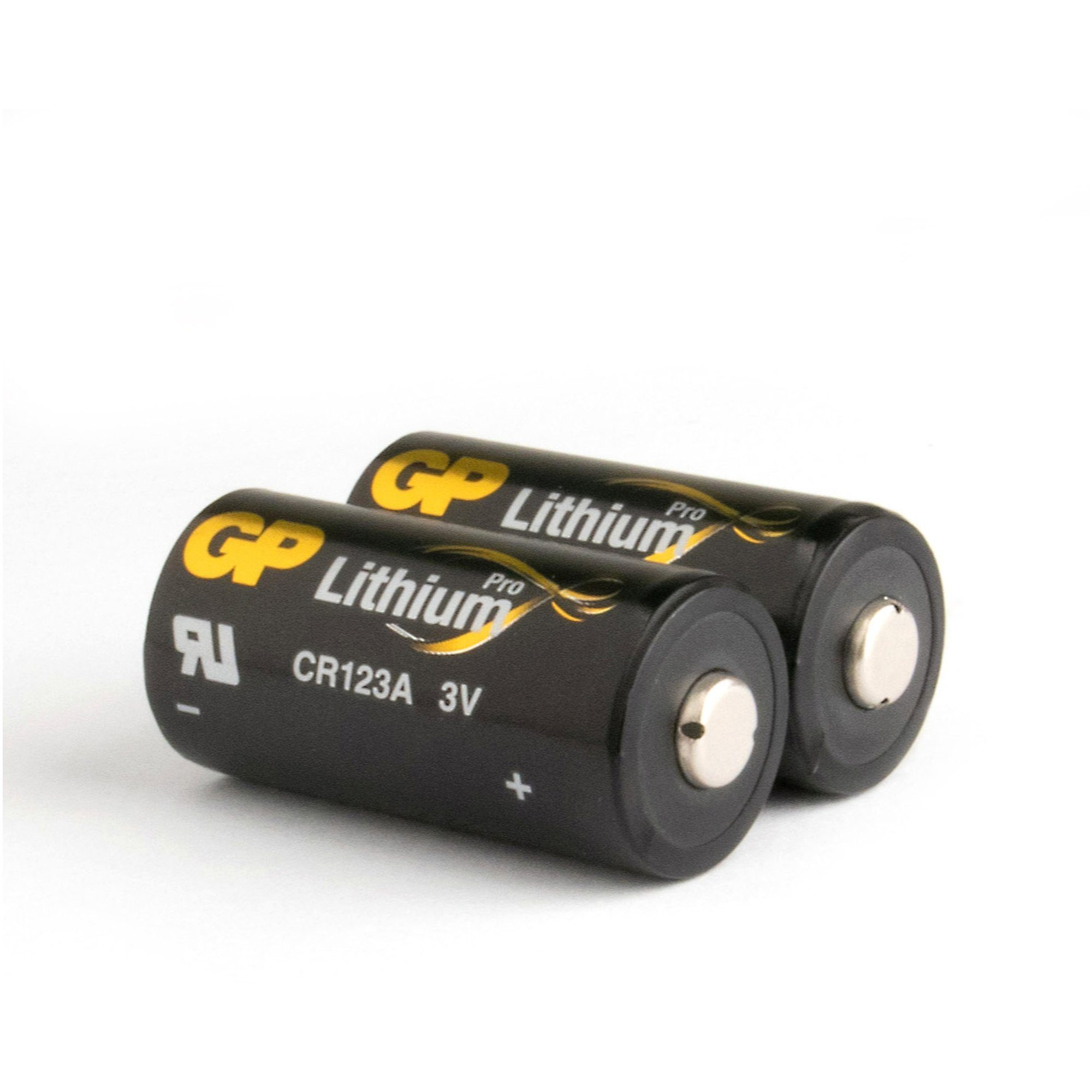 GP Batteries CR123A Batterie GP Lithium Pro 3V 2 Stück Batterie, (3,0 V)
