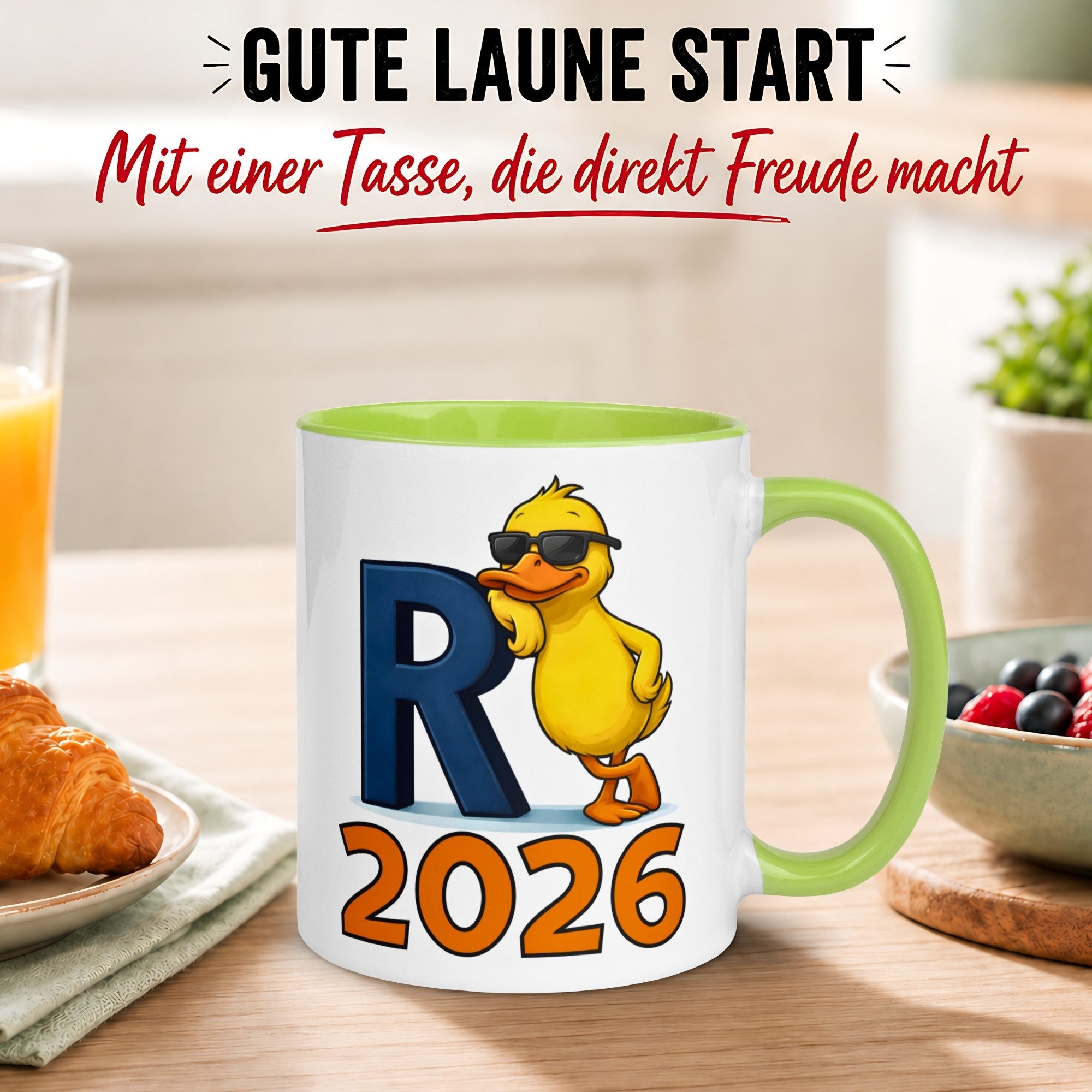 Momentals Tasse Rente – „R steht für Rente“ – Renteneintritt Geschenk Mann Frau, Gratis Versand · Links-&Rechtshänder · Spülmaschinenfest