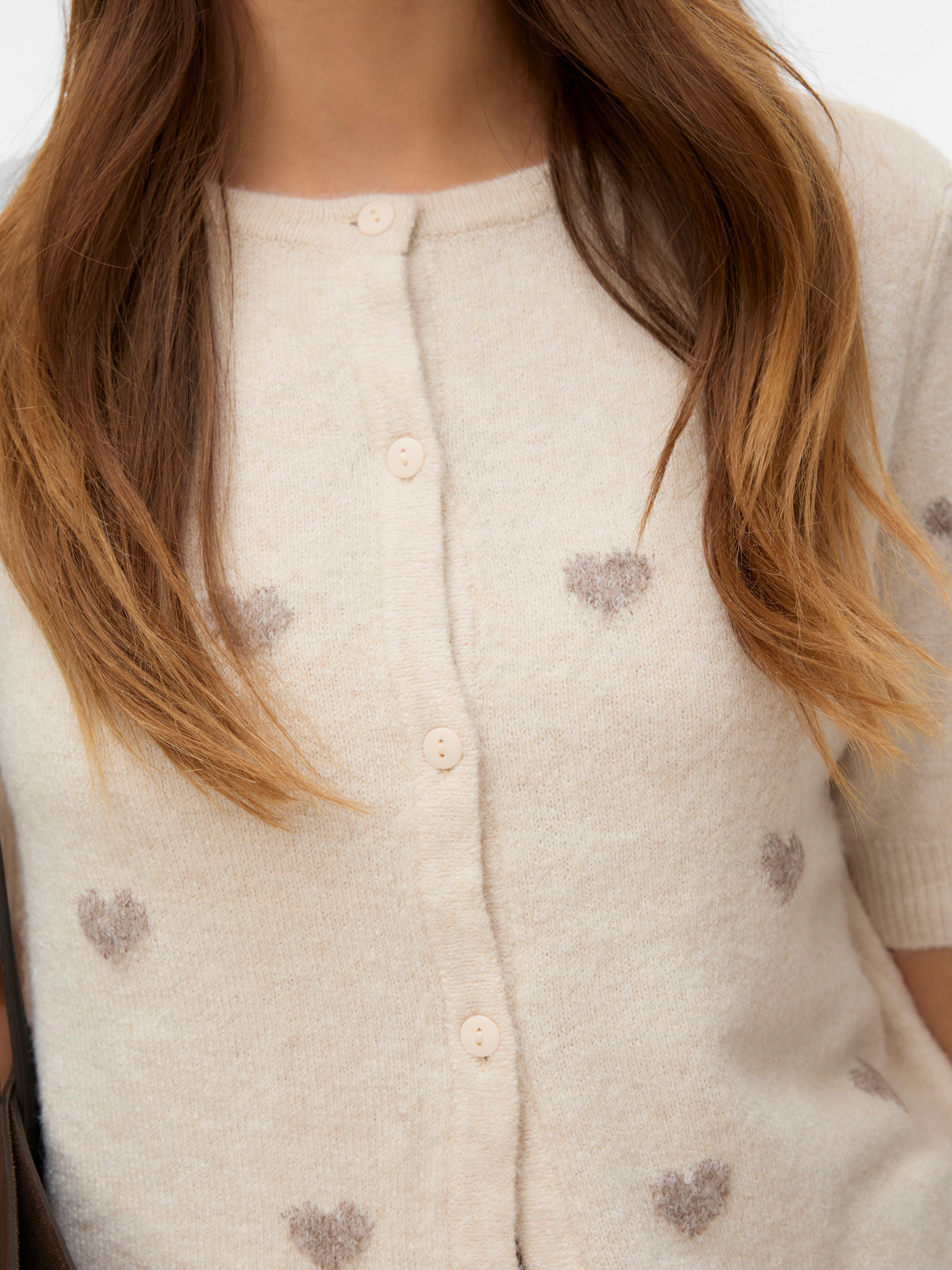 Vero Moda Strickjacke VMDOFFY INTARSIA 2/4 O-NCK CARDIGAN NOOS