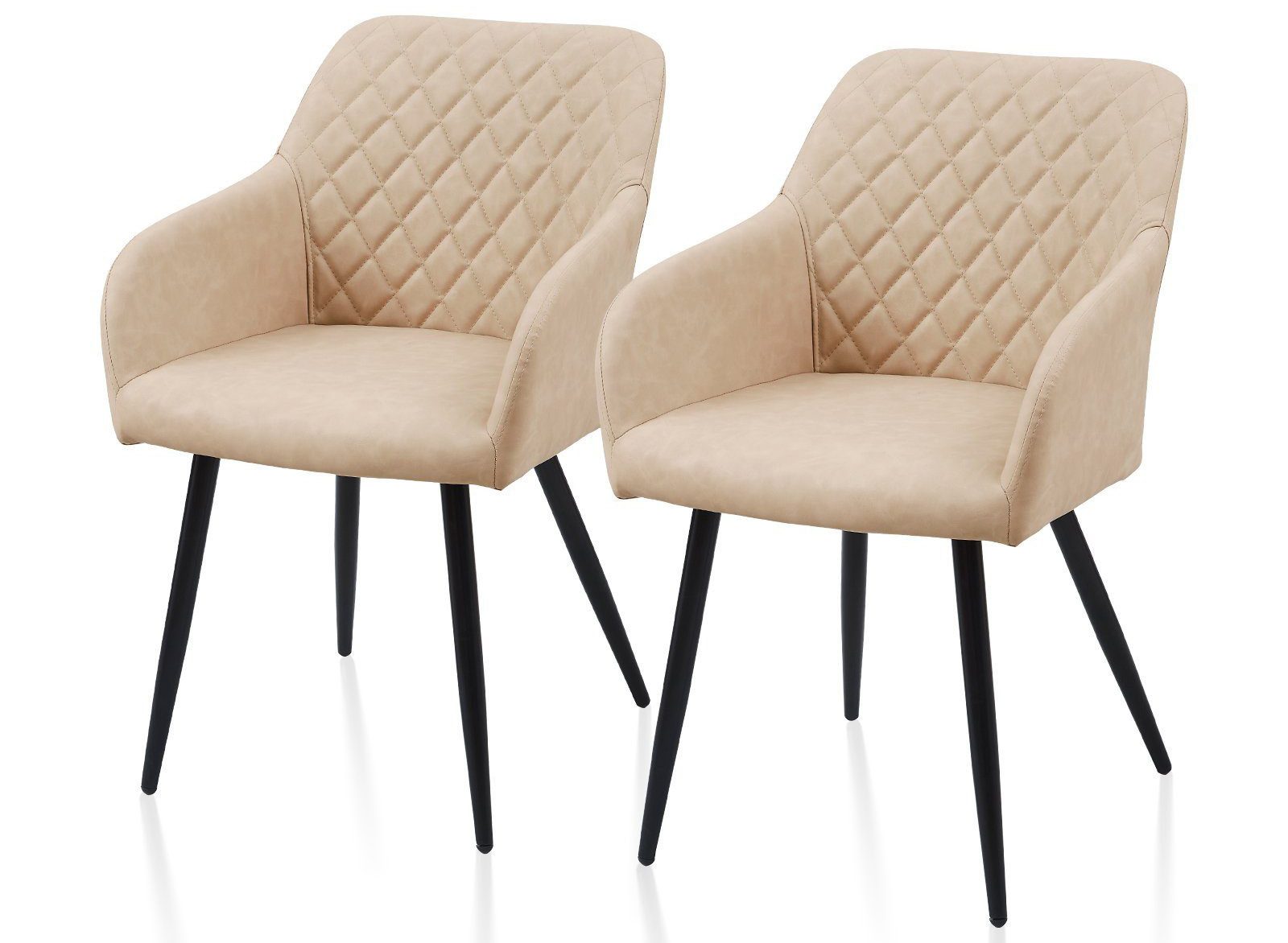 Ofcasa Esszimmerstuhl Küchenstühle (2er Set), Kunstlederstühle, günstig online kaufen