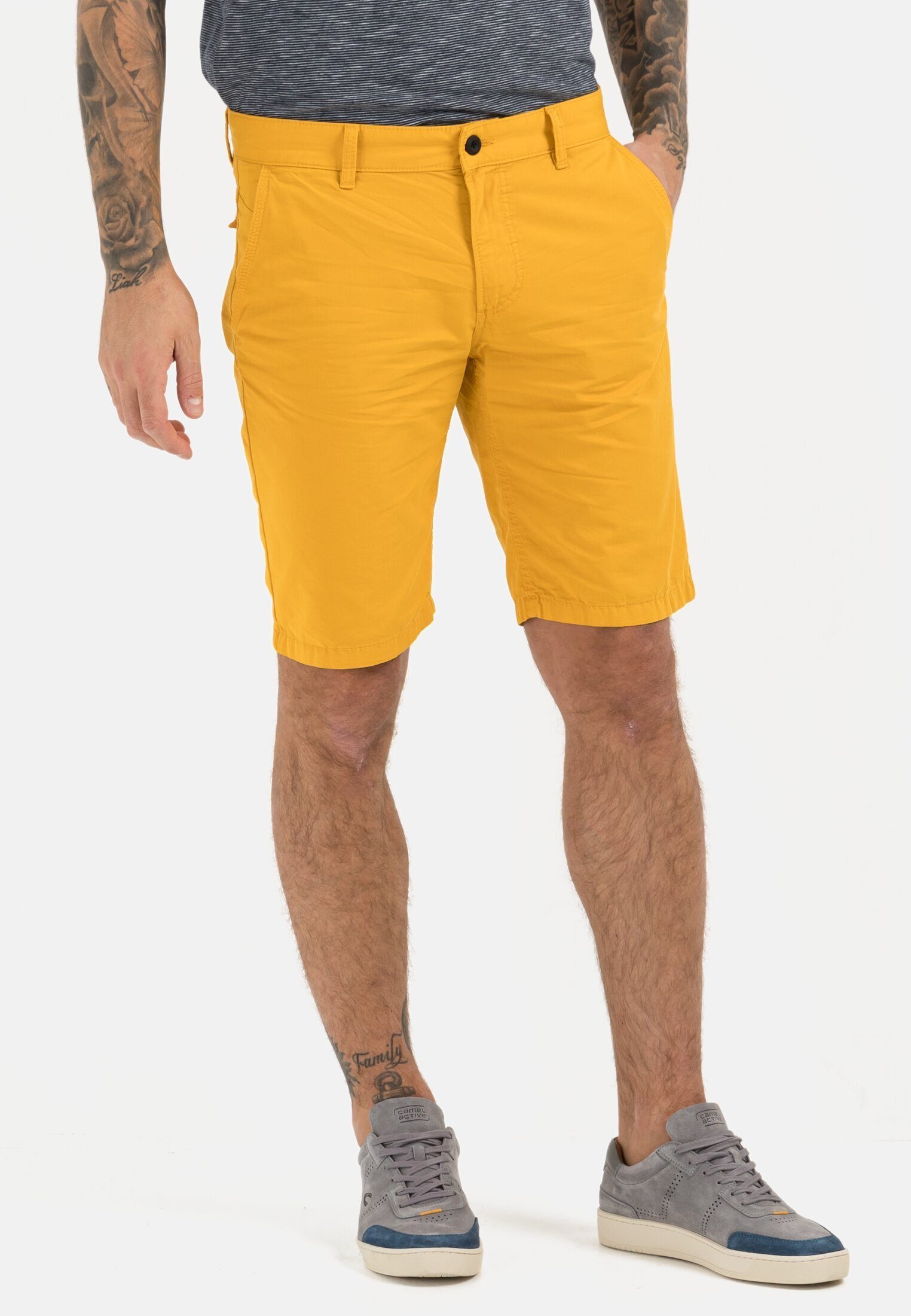 camel active Chinoshorts aus reiner Baumwolle