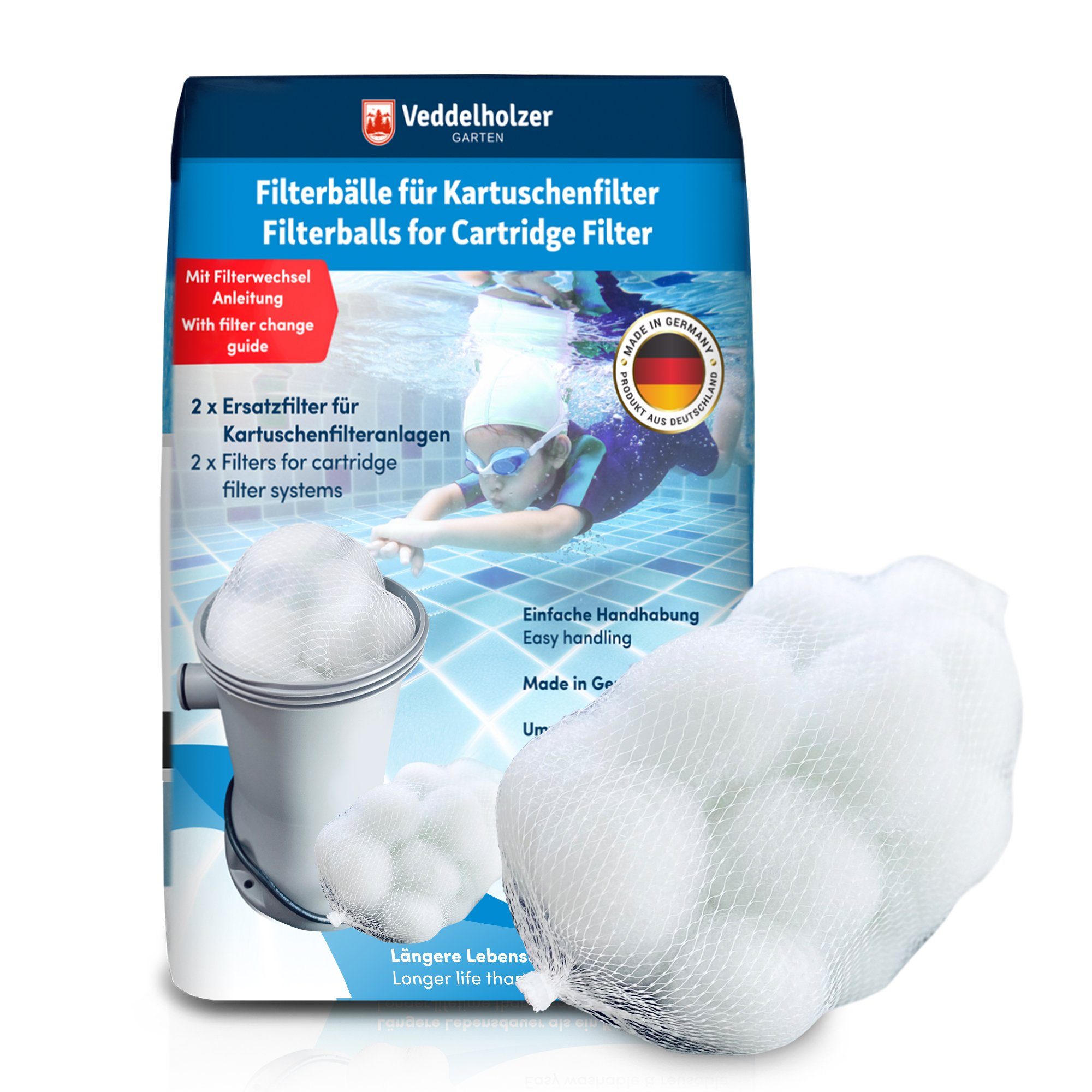 Pool-Filterkartusche Ersatzfilter Kartuschenfilter Anlage Filter Pool Zubehör Whirlpool