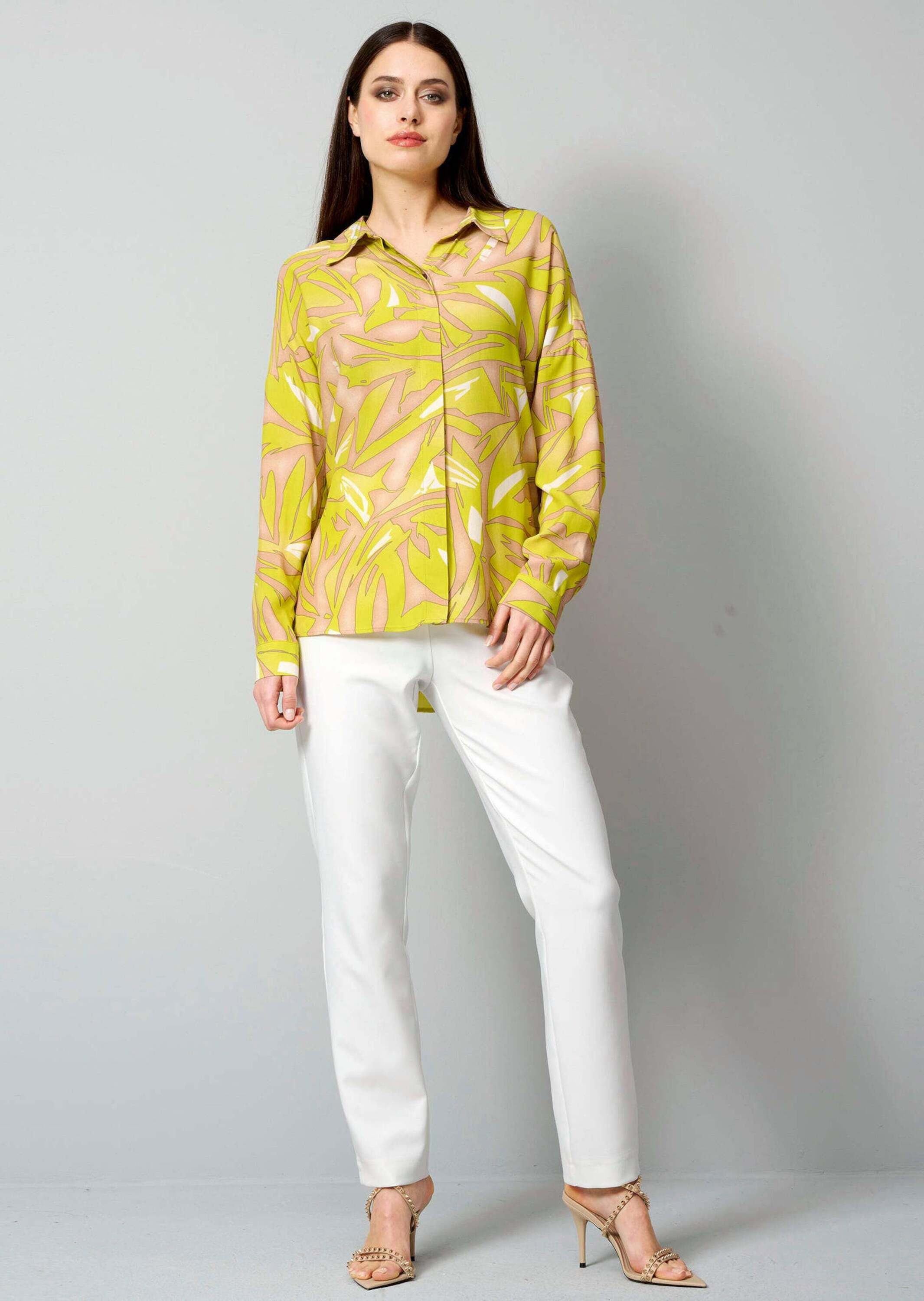 Alba Moda Hemdbluse Druckbluse in grafischem Dessin günstig online kaufen