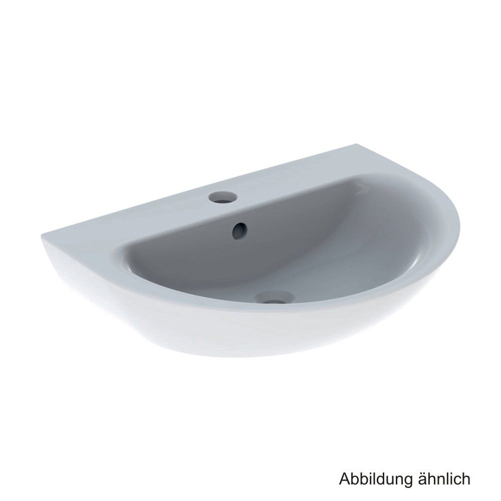 GEBERIT Waschtischarmatur Geberit Waschtisch Renova, 70 x 52 cm, weiß, 500373011