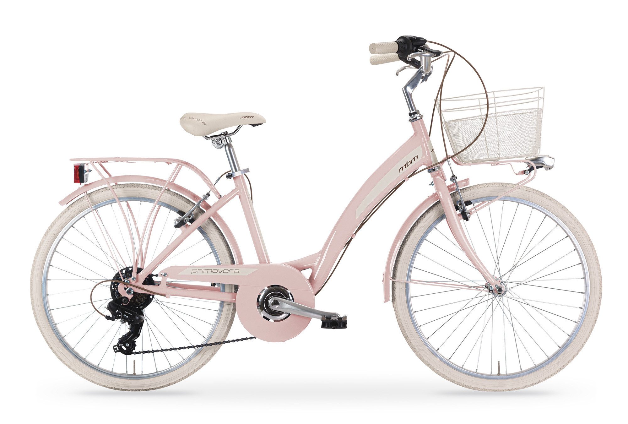 MBM Kinderfahrrad, SHIMANO 6-Gang Kettenschaltung, Citybike New Primavera 24 Zoll