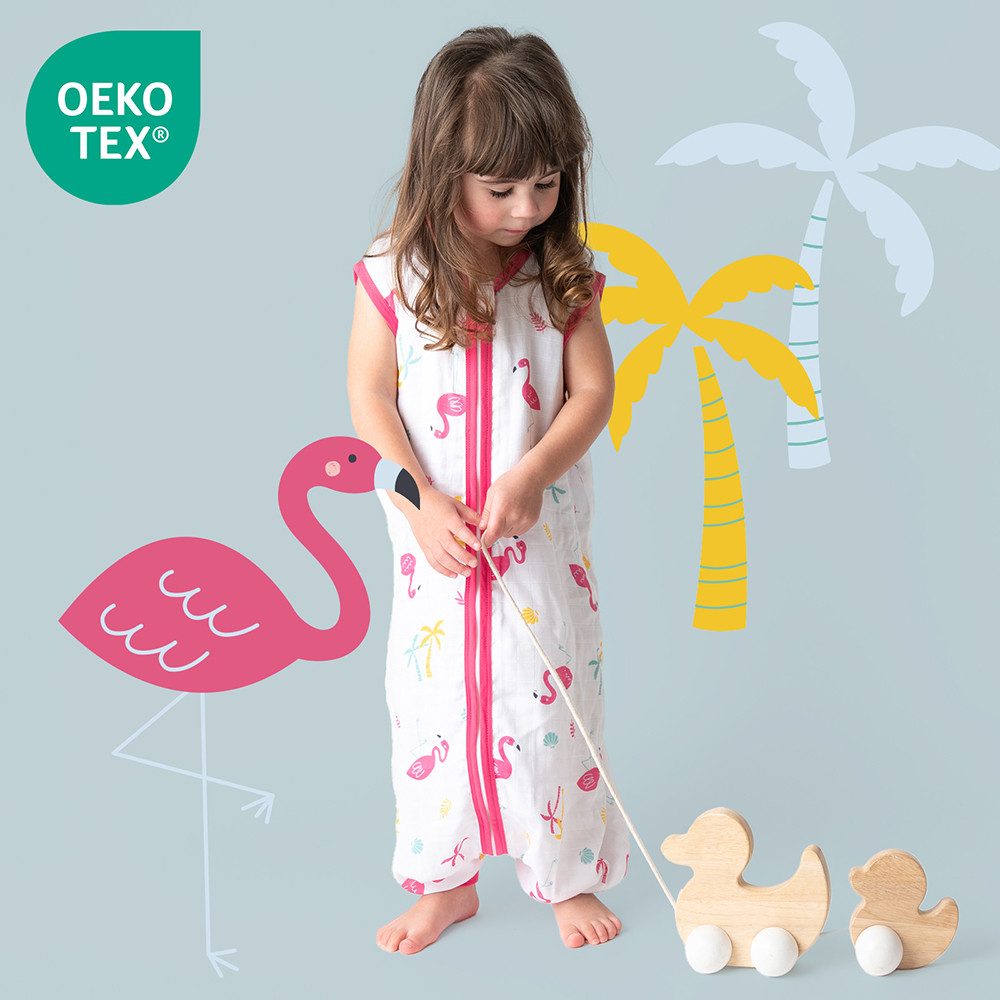 Schlummersack Kinderschlafsack Musselin Schlafsack mit Füßen, 0.5 Tog – Bild 2 von 5
