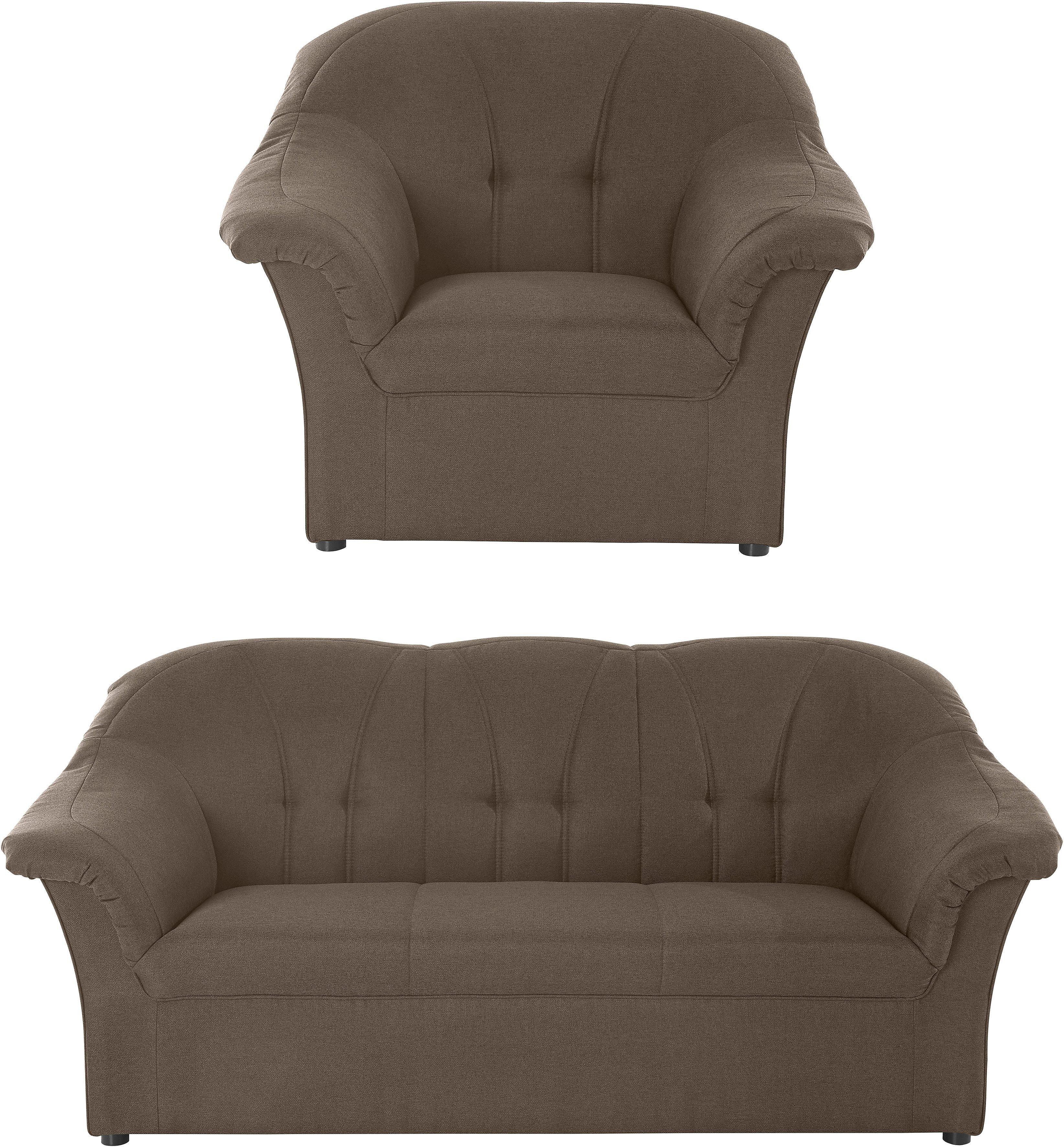 DOMO collection Polstergarnitur Pegnitz, (Set), Sessel günstig online kaufen