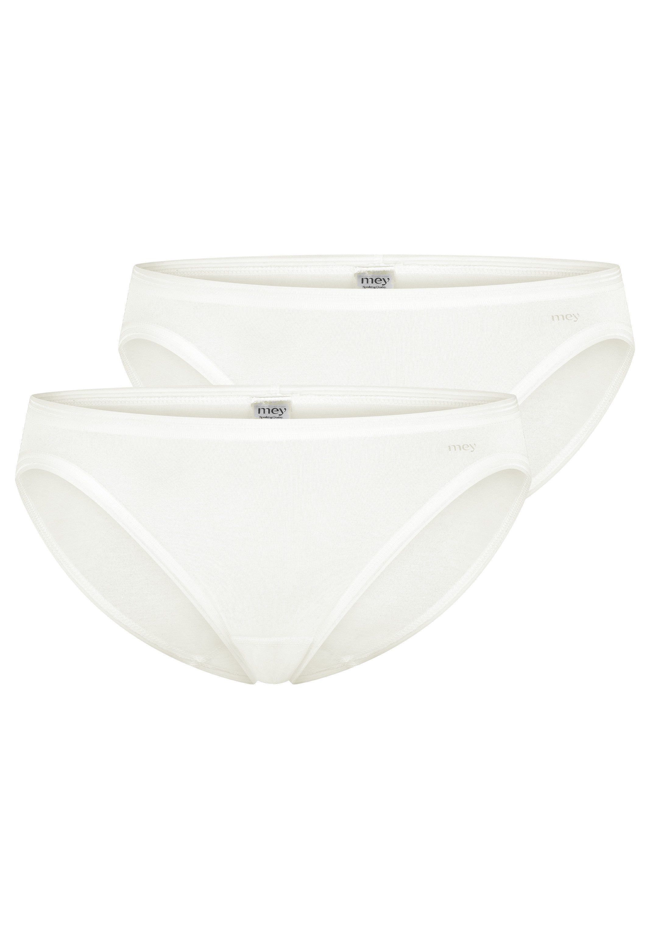Mey Minislip 2er Pack Lights Basic (Spar-Set, 2-St) Mini Slip - Baumwolle - Baumwolleinsatz auf der Schrittinnenseite