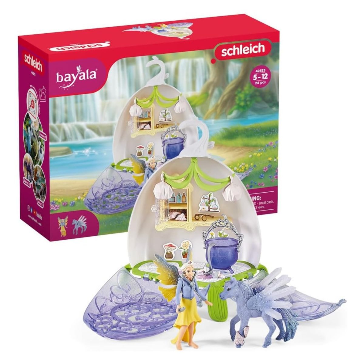 Schleich® Spielwelt Schleich 42523 - Bayala - Magische Tierarzt-Blüte, Spielset