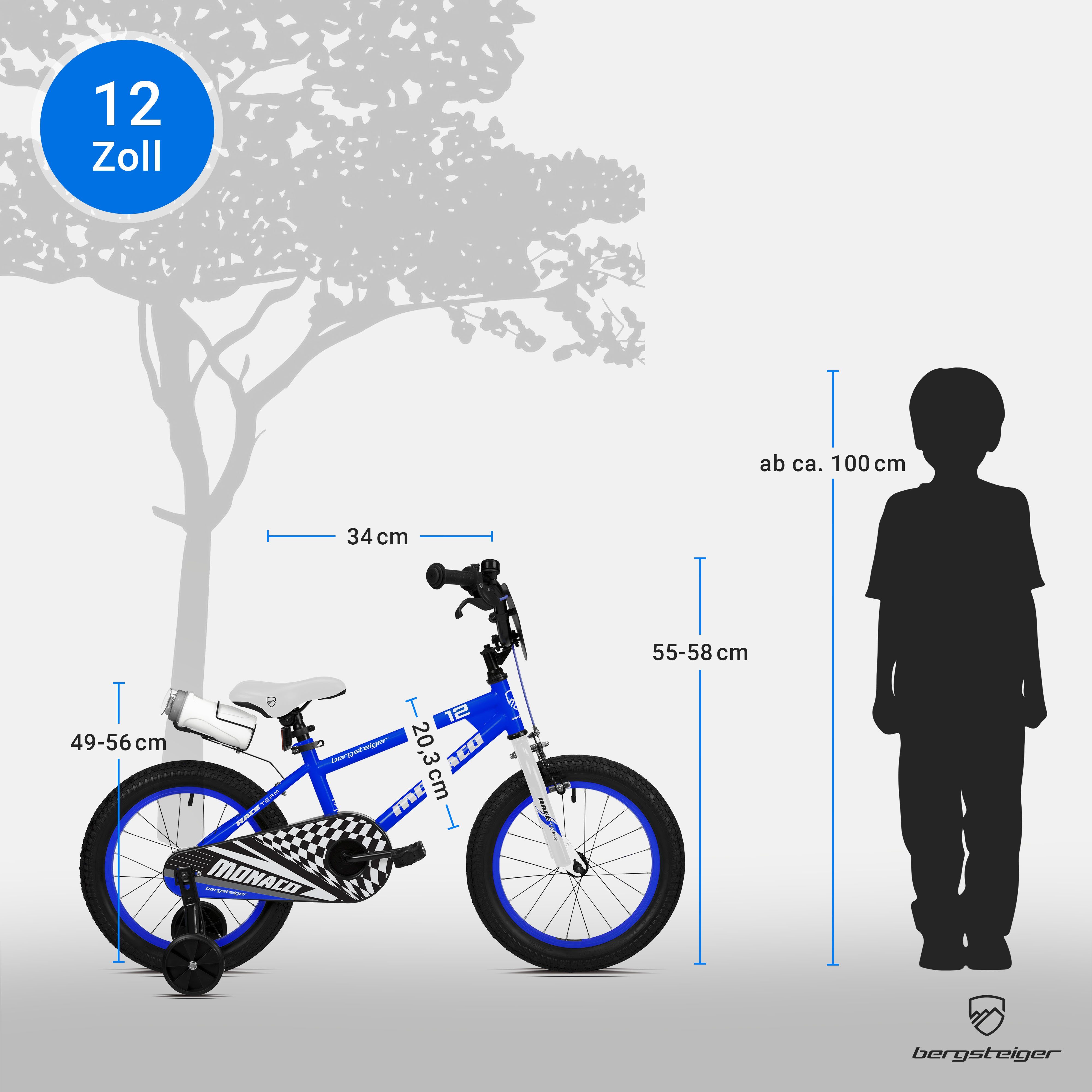 bergsteiger Kinderfahrrad Monaco 12 geeignet Jahre, BMX, Gang Kinderfahrrad, für 4 Zoll und 3 1 Blau