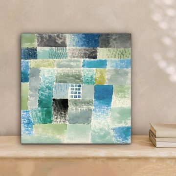 OneMillionCanvasses® Gemälde Paul Klee - Kunst - Alte Meister - Blau, (1 St), Leinwand Bilder für Wohnzimmer Schlafzimmer, 20x20 cm