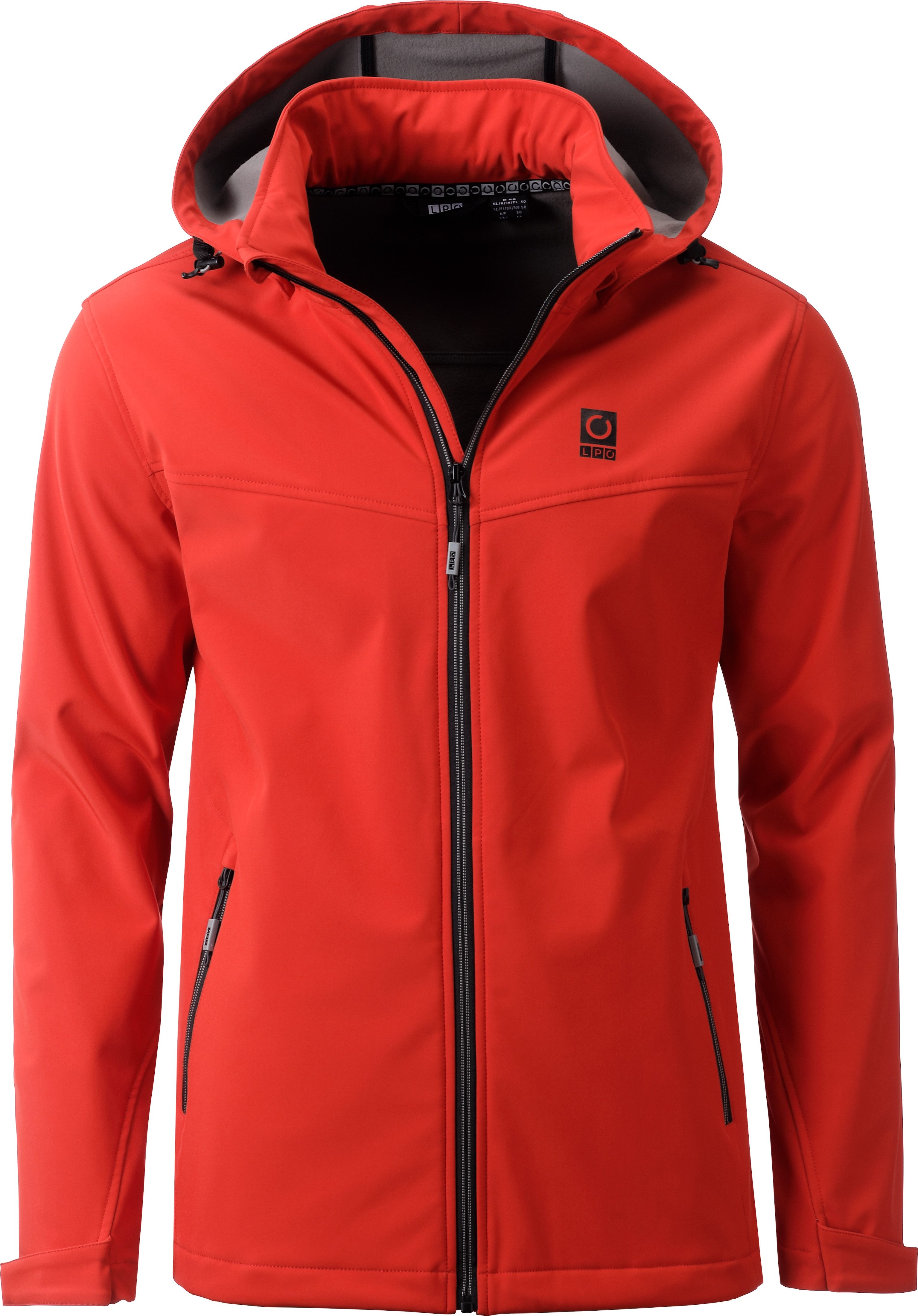 LPO Softshelljacke Softshelljacke Melvin abnehmbare, verstellbare Kapuze günstig online kaufen